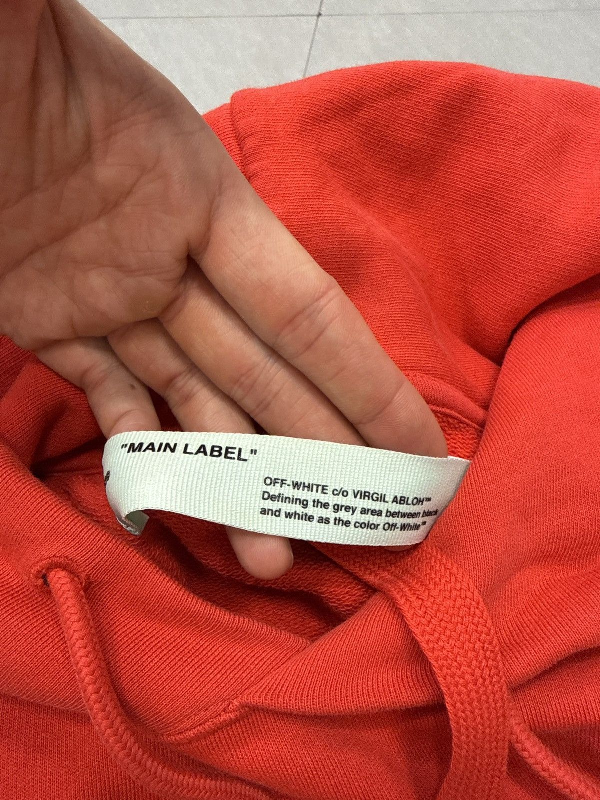Off-White Off White Diagonal Stencil Hoodie Red Size US XL / EU 56 / 4 - 3 Thumbnail