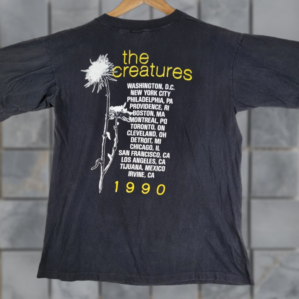 Vintage Vintage Siouxsie Banshees Creatures Goth T-shirt Men's L Black Graphic Tee 1990s Original Gesim Corp Size US L / EU 52-54 / 3 - 1 Thumbnail