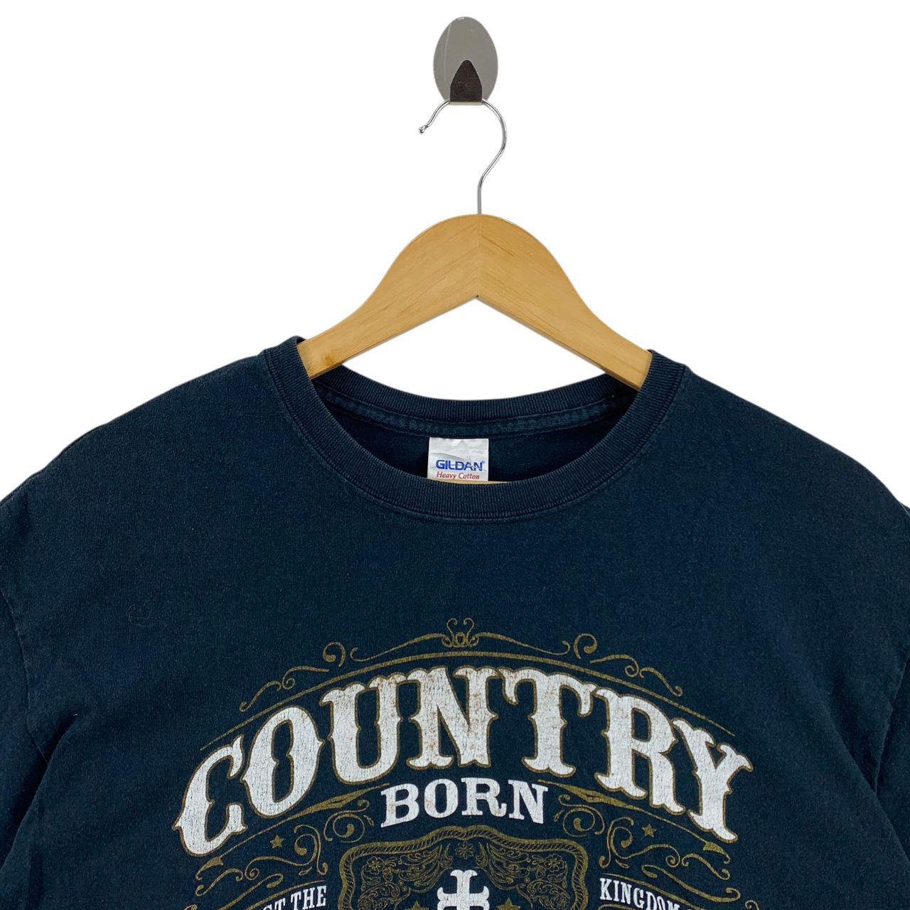 Gildan × Vintage Vintage COUNTRY BORN Kingdom bound tshirt Size US L / EU 52-54 / 3 - 2 Thumbnail