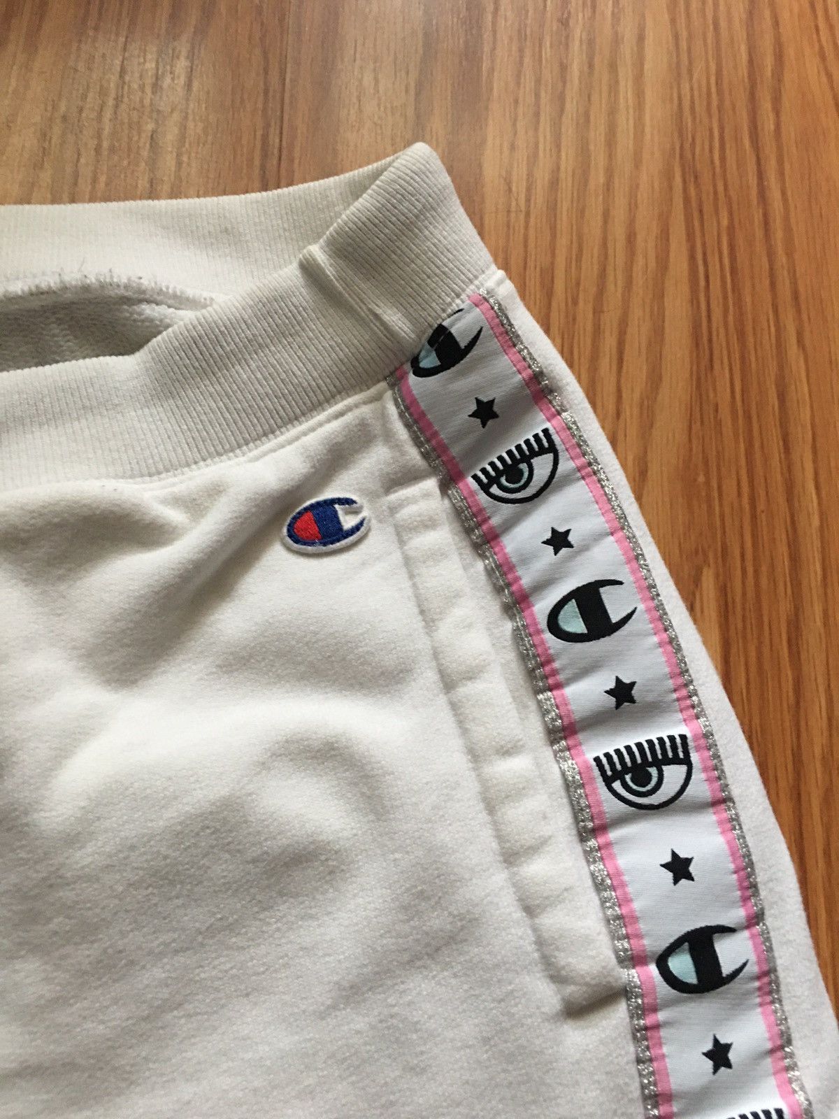 Champion Champion X Chiara Ferragni White Womens Sweatpants Size M Size 32" / US 10 / IT 46 - 5 Thumbnail