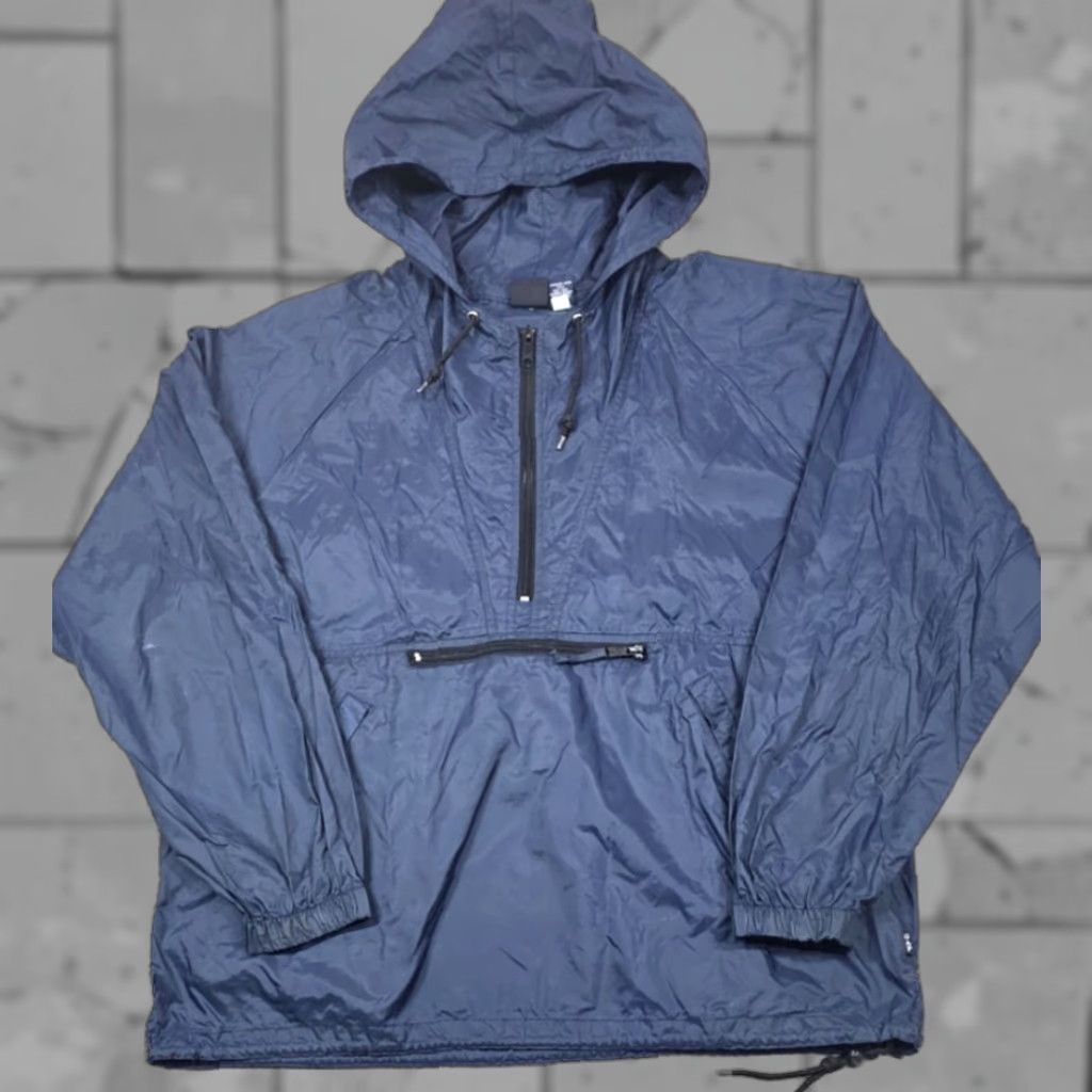 Gap VTG GAP Anorak Pocket 1/4 Zip Pullover Jacket Blue Mens L Crew Neck? Size US L / EU 52-54 / 3 - 1 Thumbnail