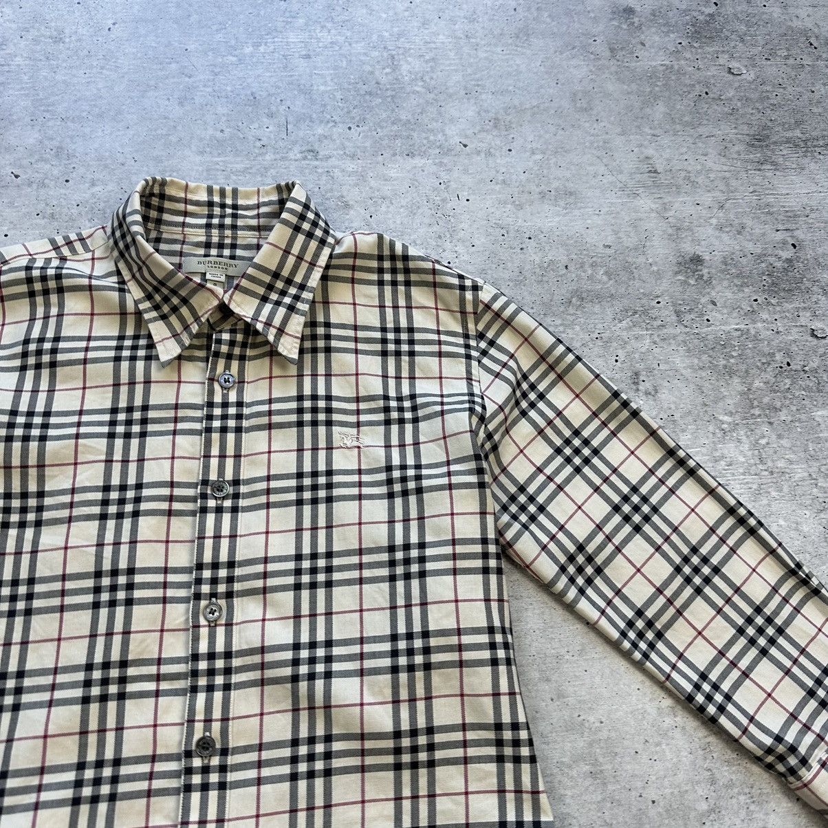 Burberry Burberry London Nova Check Button 3/4 Sleeve Shirt Size S / US 4 / IT 40 - 3 Thumbnail