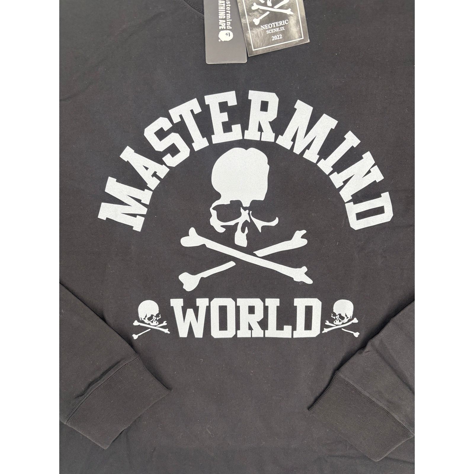 Mastermind Japan Mastermind World Collegiate Logo Black L/S T-Shirt Size MD Size US M / EU 48-50 / 2 - 3 Thumbnail