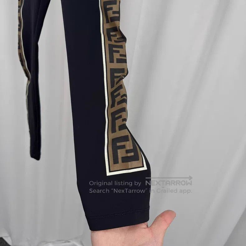 Fendi Fendi Side Monogrammed Stripe Yoga Pants Size 25" / US 0 / IT 36 - 4 Thumbnail