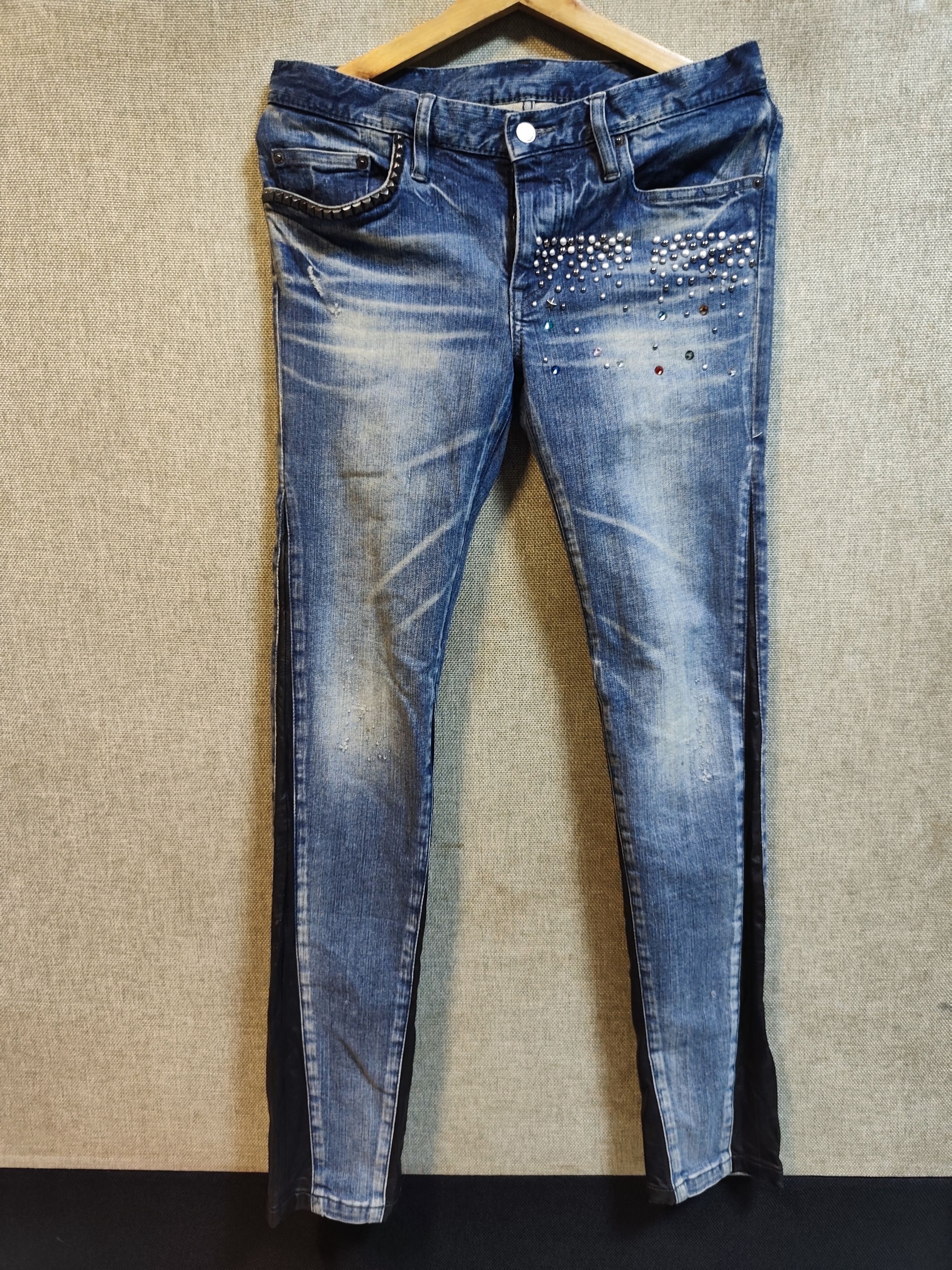 Hysteric Glamour Hysteric Glamour leather jeans Size 31" - 1 Thumbnail