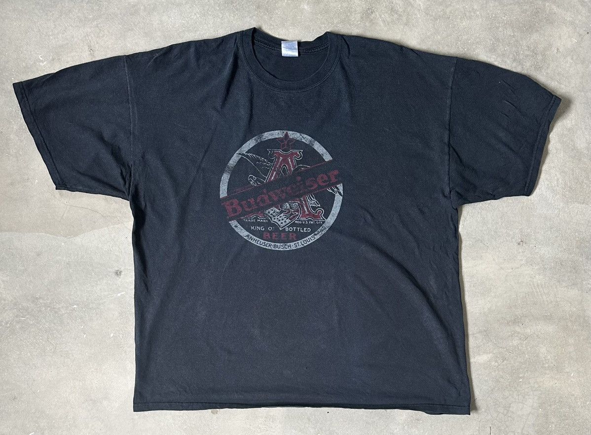 Vintage VINTAGE BUDWEISER KING OF BOTTLED TEE Size US XXL / EU 58 / 5 - 1 Thumbnail