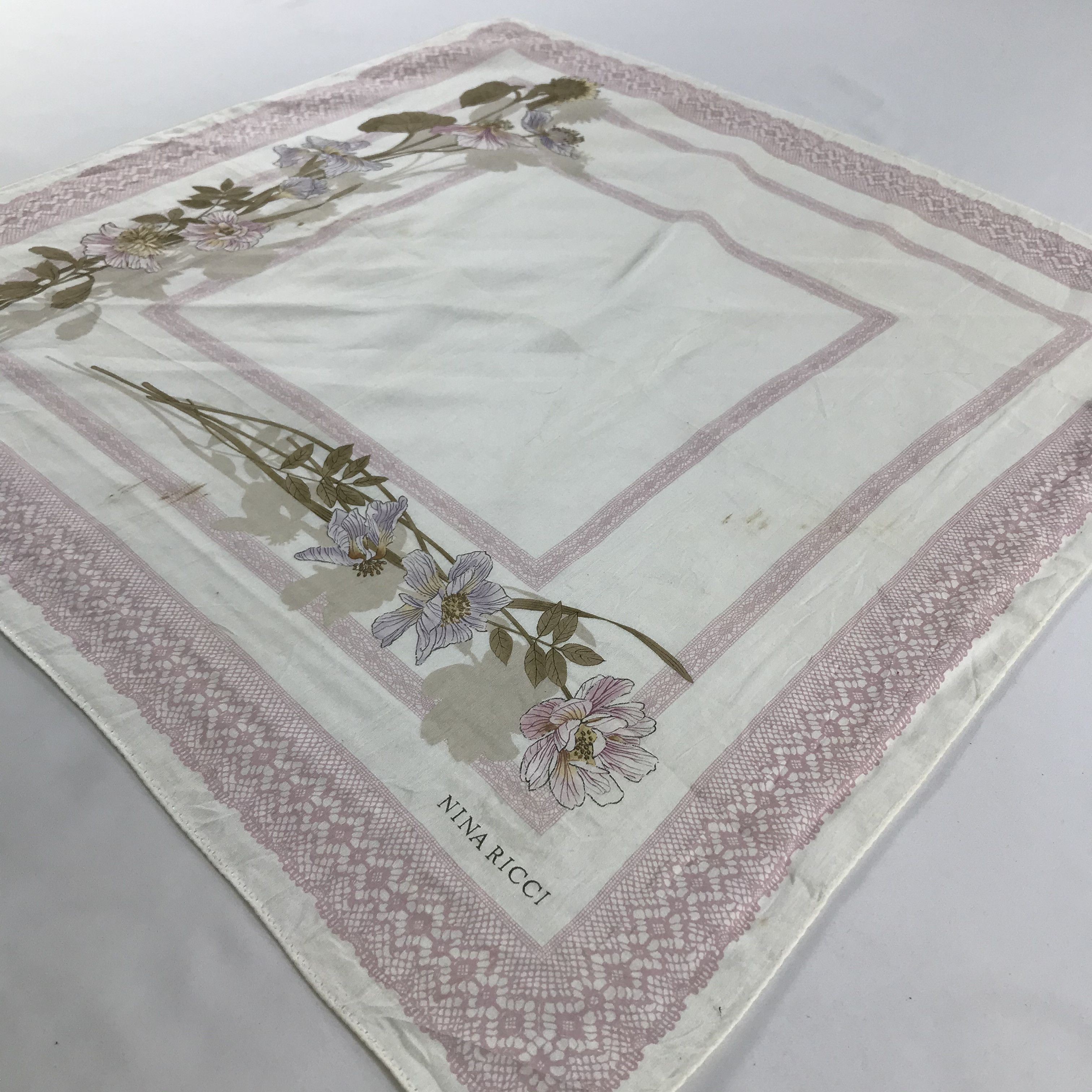 Nina Ricci × Vintage Nina Ricci Bandana / Handkerchief / Neckerchief - S1340 Size ONE SIZE - 2 Thumbnail
