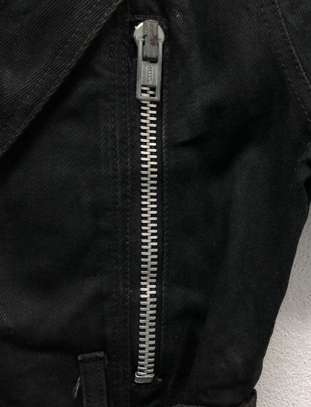 Other Vintage Parasuco Black Denim Moto Jacket - Made in Canada M Size M / US 6-8 / IT 42-44 - 9 Thumbnail