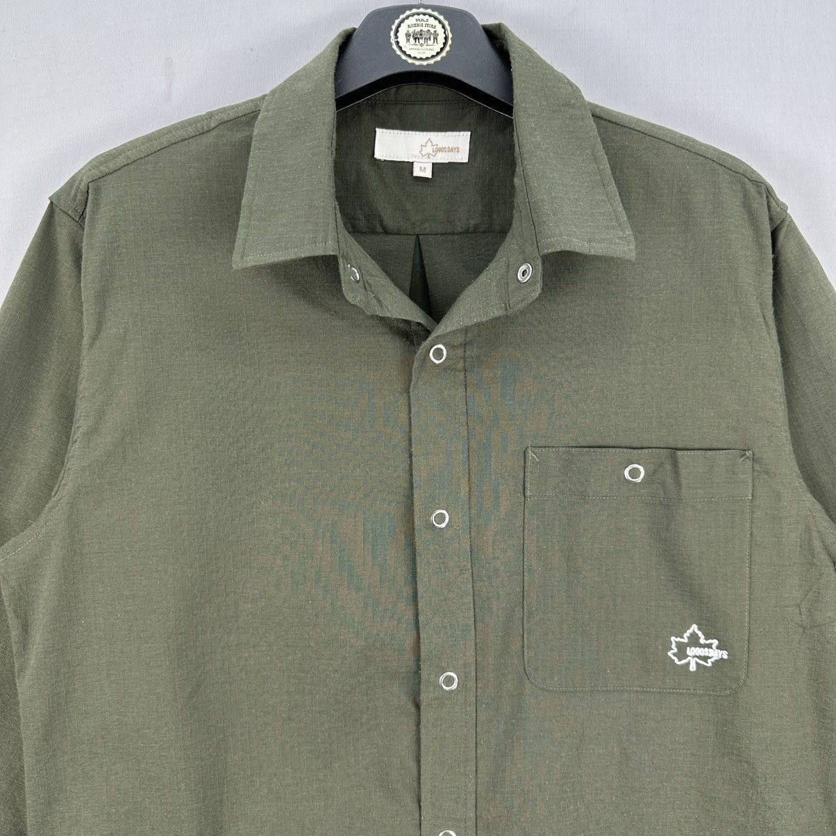 Flannel Logosdays Ripstop Olive Green Flannel Embroidery Logo Pocket Size US S / EU 44-46 / 1 - 7 Thumbnail