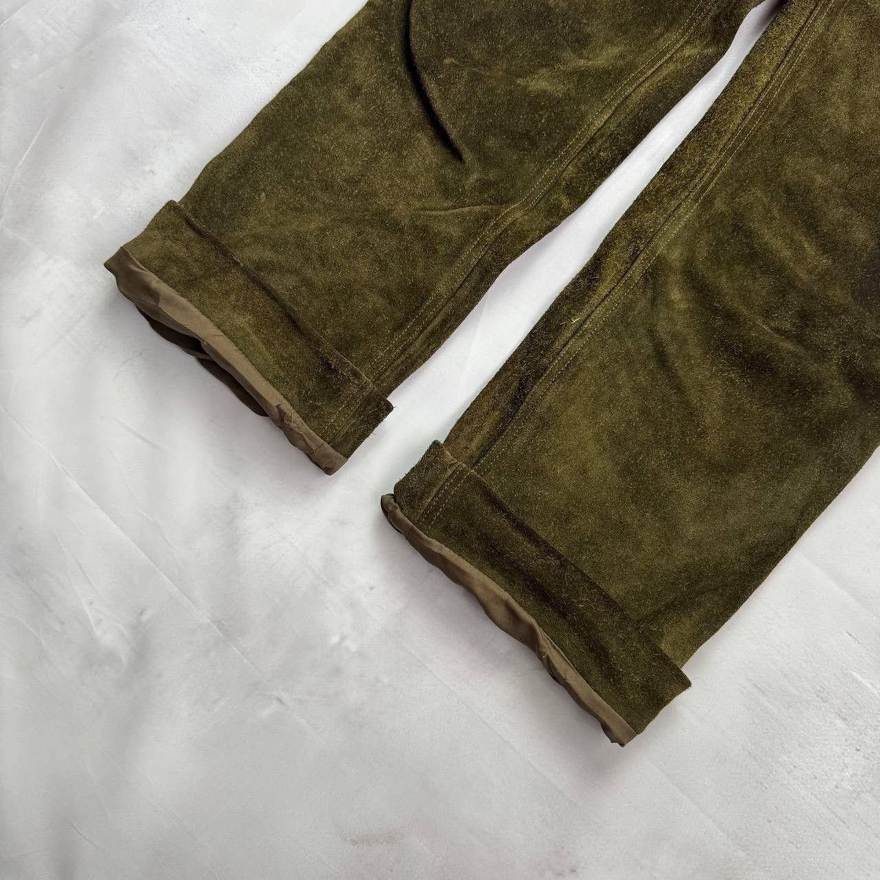 Levi's Vintage Levis 60-70's men's suede leather rare dark green Size US 32 / EU 48 - 6 Thumbnail