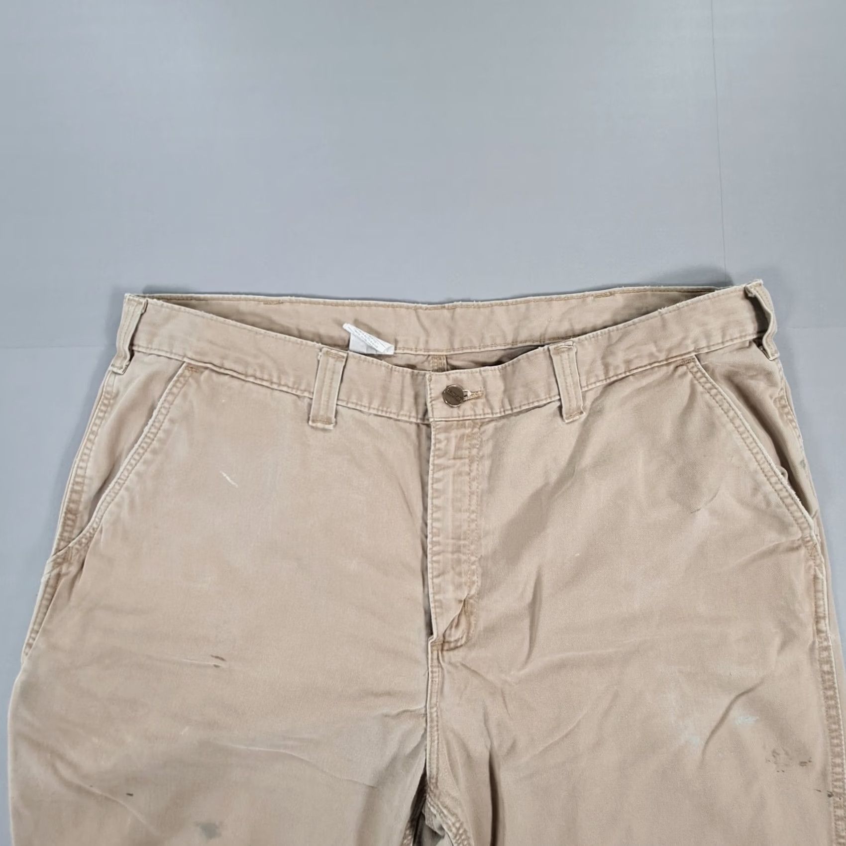 Carhartt Carhartt Mens Trousers Beige W38 L34 Relaxed Fit Twill Workwear Pants B290 KHI Size US 38 / EU 54 - 3 Thumbnail