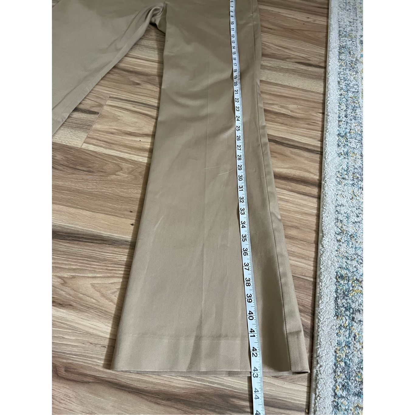 Theory THEORY Low-Rise Beige Cotton Twill Flare Leg Pants w/ Pocket Size 34" / US 12 / IT 48 - 9 Thumbnail