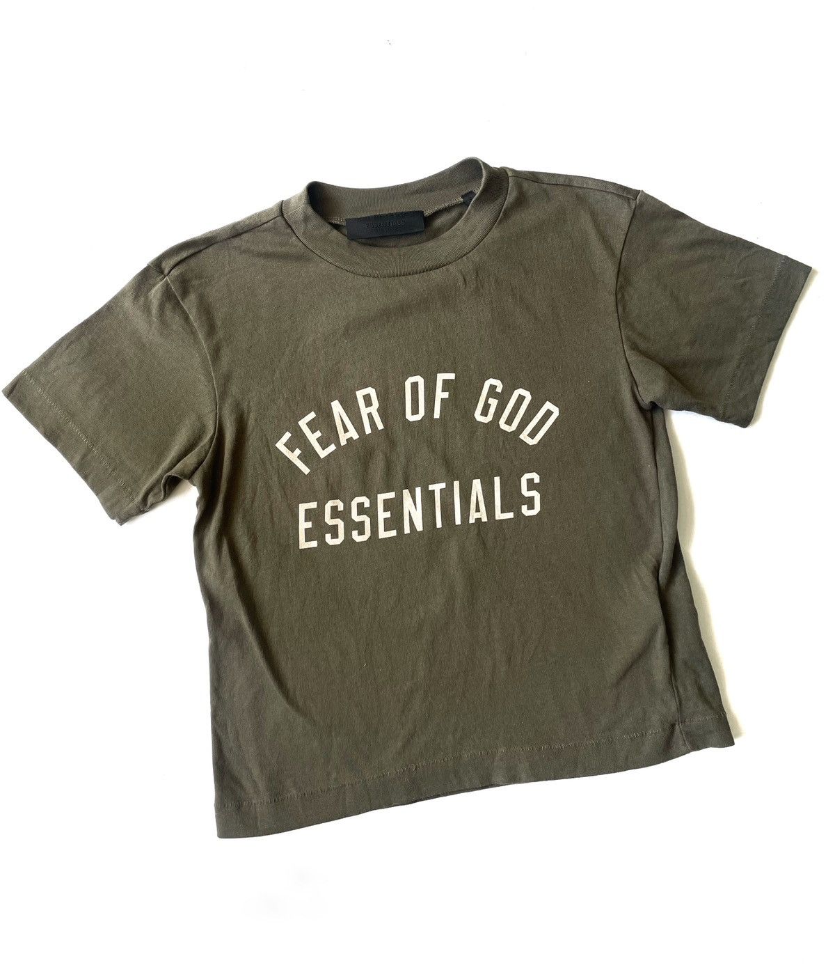 Fear of God Essentials Fear Of God Olive Women T-Shirt Big Logo Size S Size S / US 4 / IT 40 - 1 Thumbnail