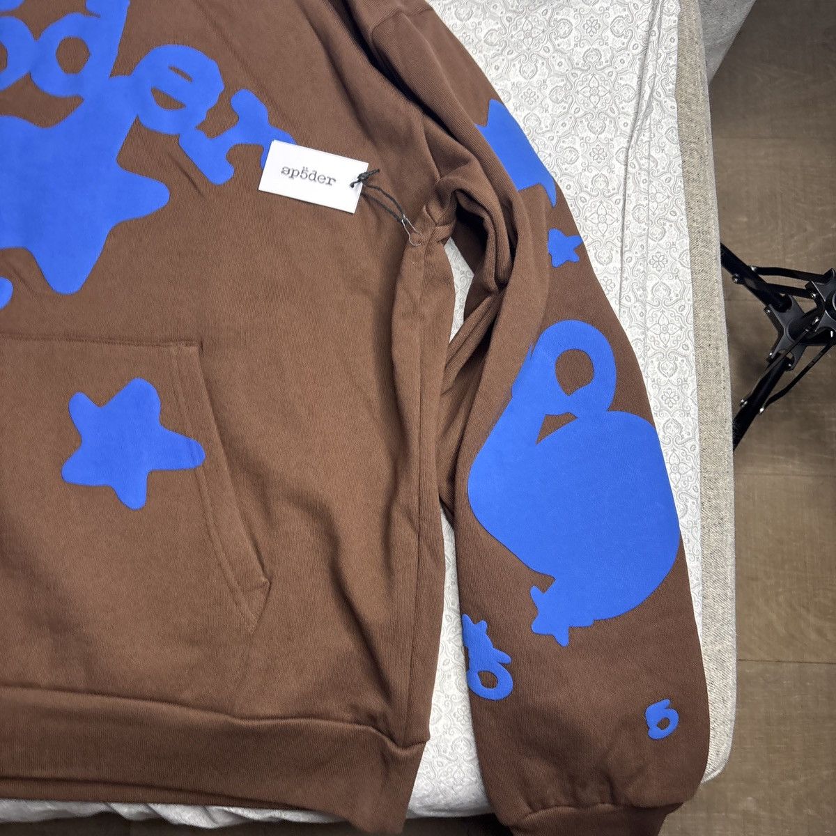 Sp5der Sp5der beluga hoodie brown Size US XXL / EU 58 / 5 - 2 Thumbnail