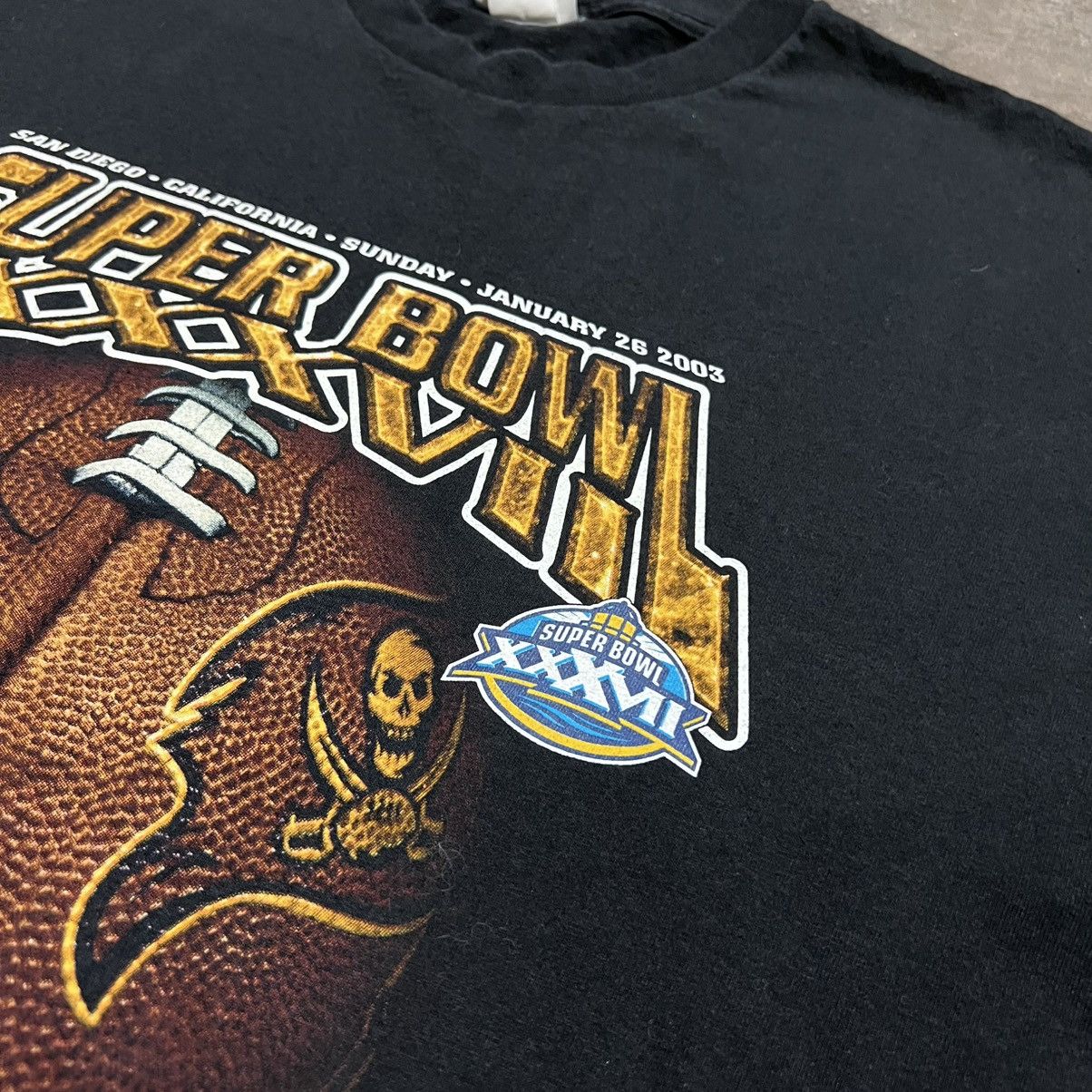NFL Vintage Tampa Bay Buccaneers Super Bowl XXXVII T shirt NFL Size US XXL / EU 58 / 5 - 5 Thumbnail