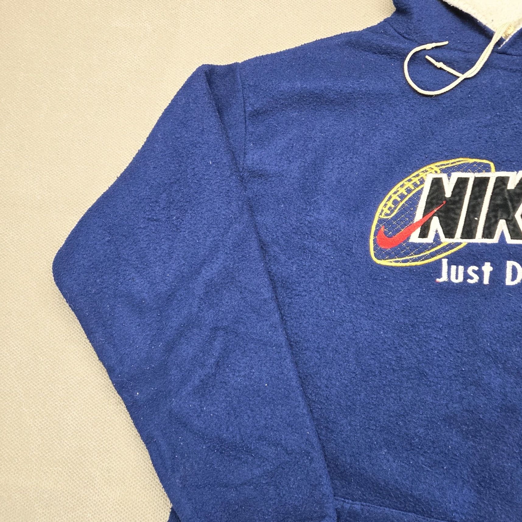 Nike Nike Hoodie Mens XL Blue Pullover Heavyweight Fleece Lined Pockets Embroidered Size US XL / EU 56 / 4 - 4 Thumbnail