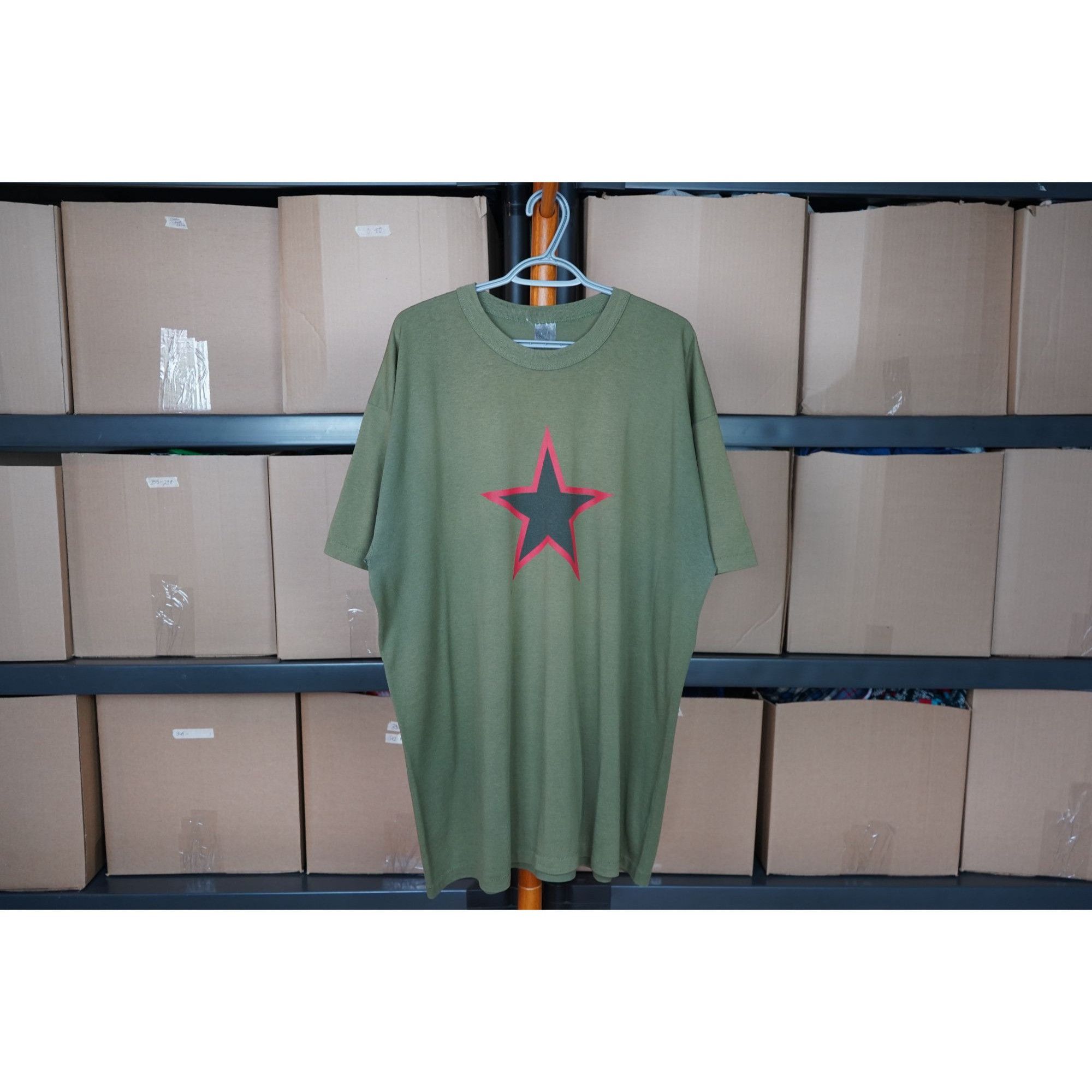 90s RATM Star Olive Vintage Band Tshirt XXL #388