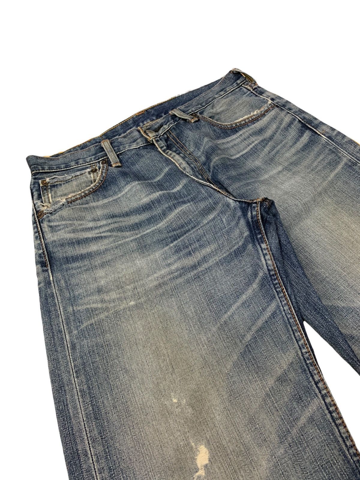 Levi's Levis 703 Distressed Paint Marks Denim Pants (AB36) Size US 30 / EU 46 - 6 Thumbnail