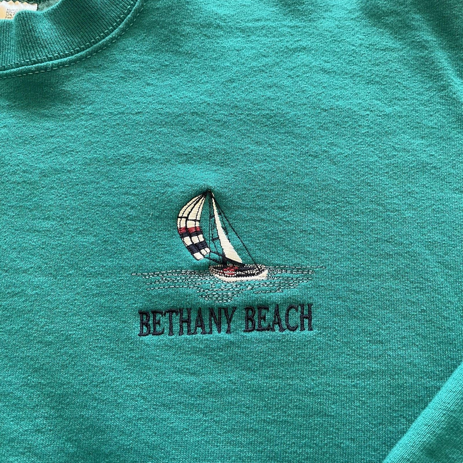 Fruit Of The Loom Vintage Fruit Of The Loom Sweatshirt L Bethany Beach USA 90s Size US L / EU 52-54 / 3 - 5 Thumbnail