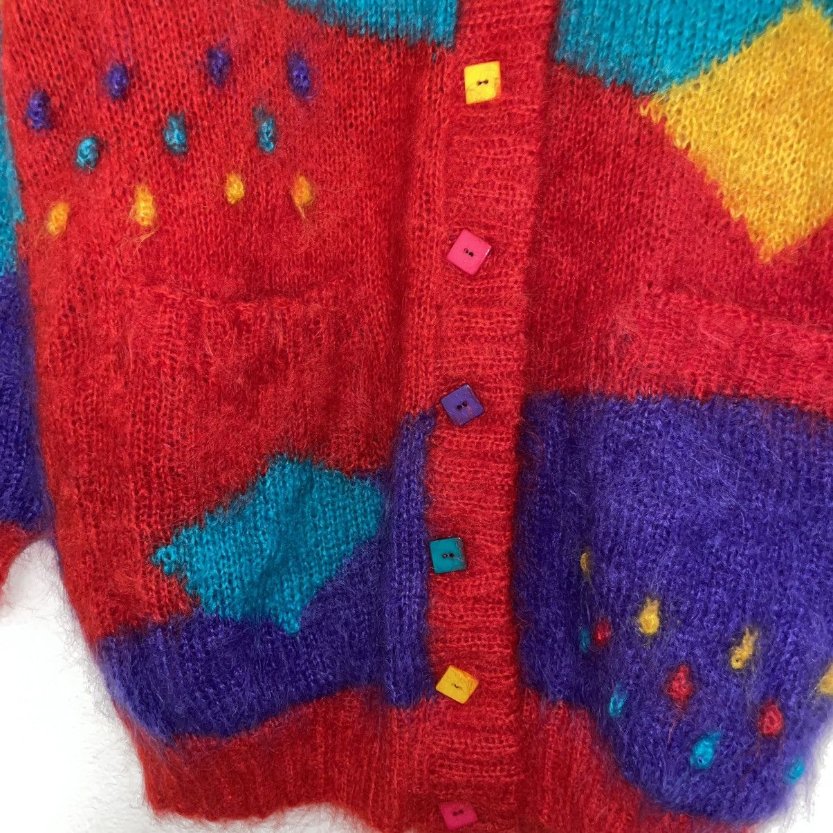Vintage Elaine Newman Mohair Knit Yorkshire England Size XXL / US 16-18 / IT 52-54 - 4 Thumbnail