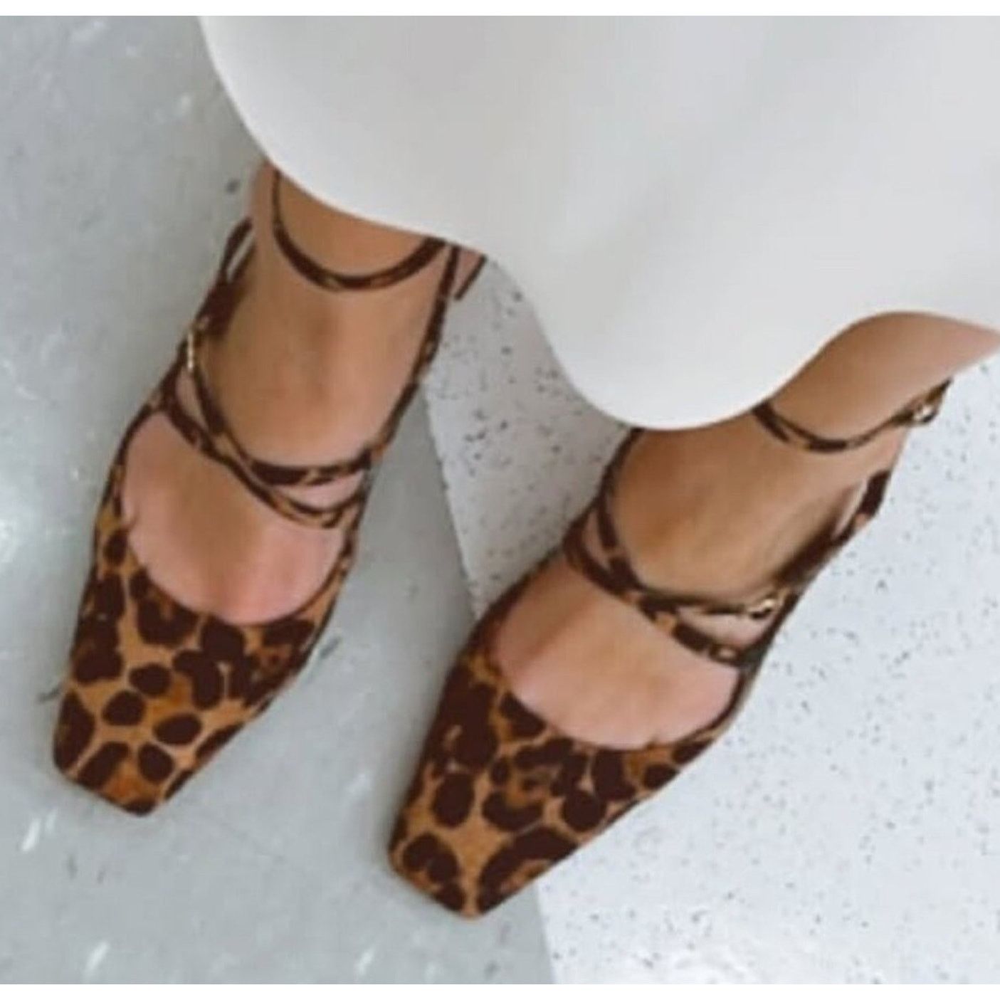 Zara ZARA Block Heel Shoes NWT Size US 8 / IT 38 - 10 Thumbnail