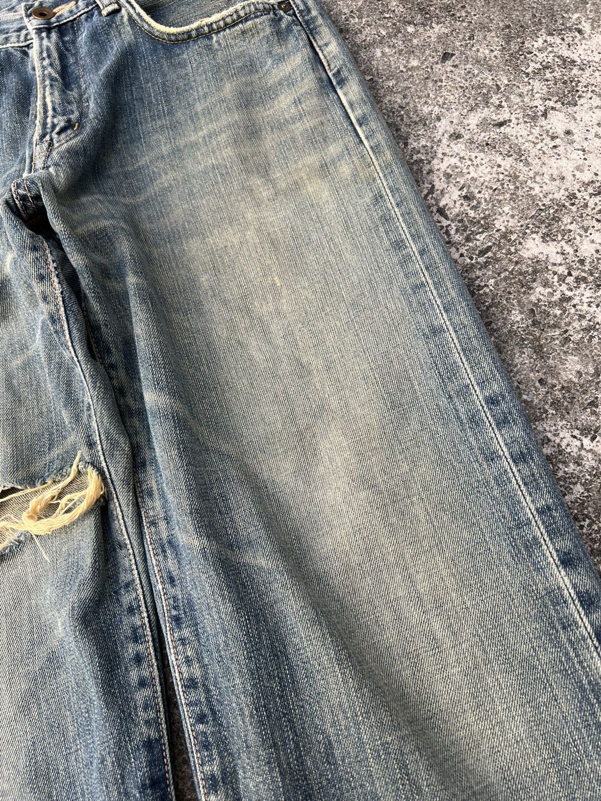 Edwin Vintage Edwin 505x Selvedge Distressed Mud Wash Jean Size US 30 / EU 46 - 10 Thumbnail