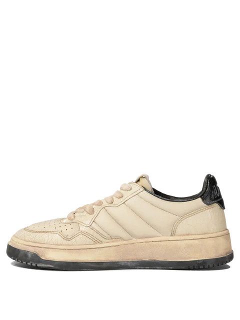 AUTRY o1s22i1n0125 Super Vintage Low-Top Sneakers in Beige Size US 9 / IT 39 - 2 Thumbnail
