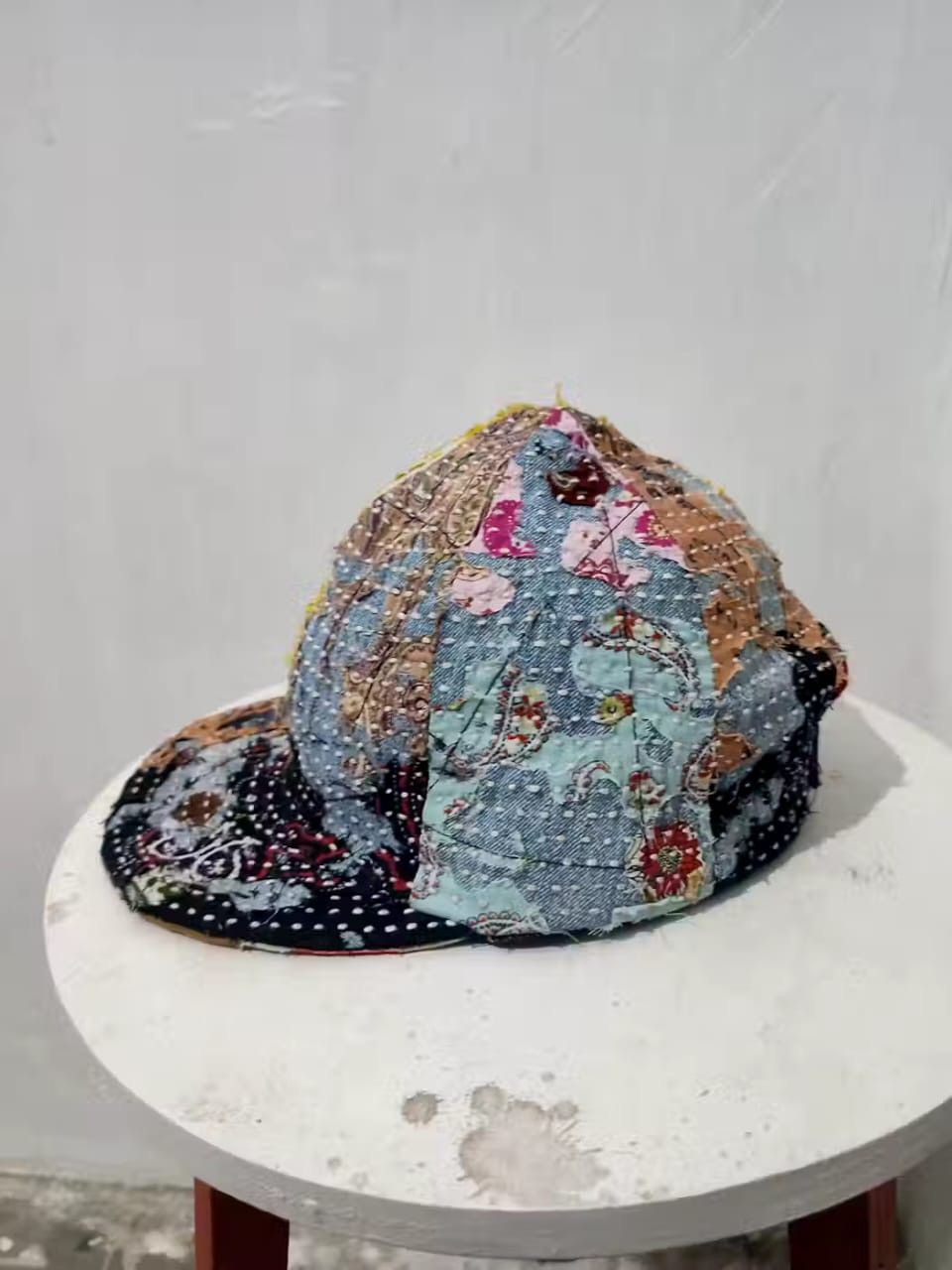 Handmade Custom Made Distressed Paisley patchwork Boro hats Size ONE SIZE - 11 Thumbnail