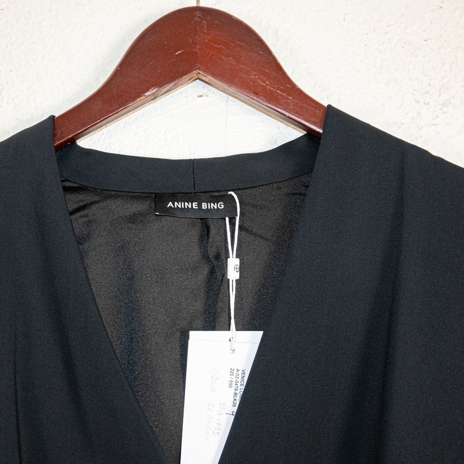 Anine Bing Anine Bing $545 Venice Long Sleeve Mini Dress in Black Size M / US 6-8 / IT 42-44 - 3 Thumbnail