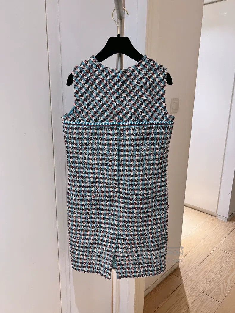 Chanel Chanel Cuban series red, white and blue tweed dress Size XXS / US 00 / IT 34 - 2 Thumbnail