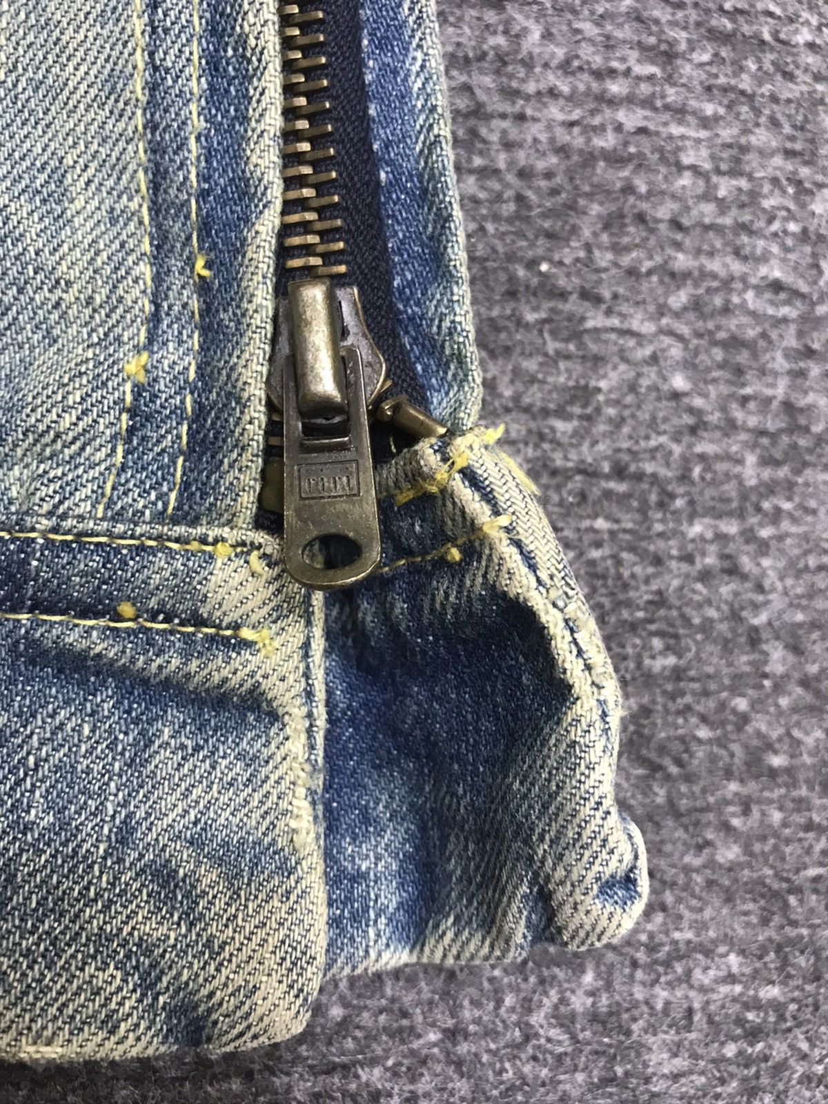 Japanese Brand 💥FLARE💥ARCHIVAL RICO STONE WASH DISTRESSED DENIM F132 Size US 32 / EU 48 - 13 Thumbnail