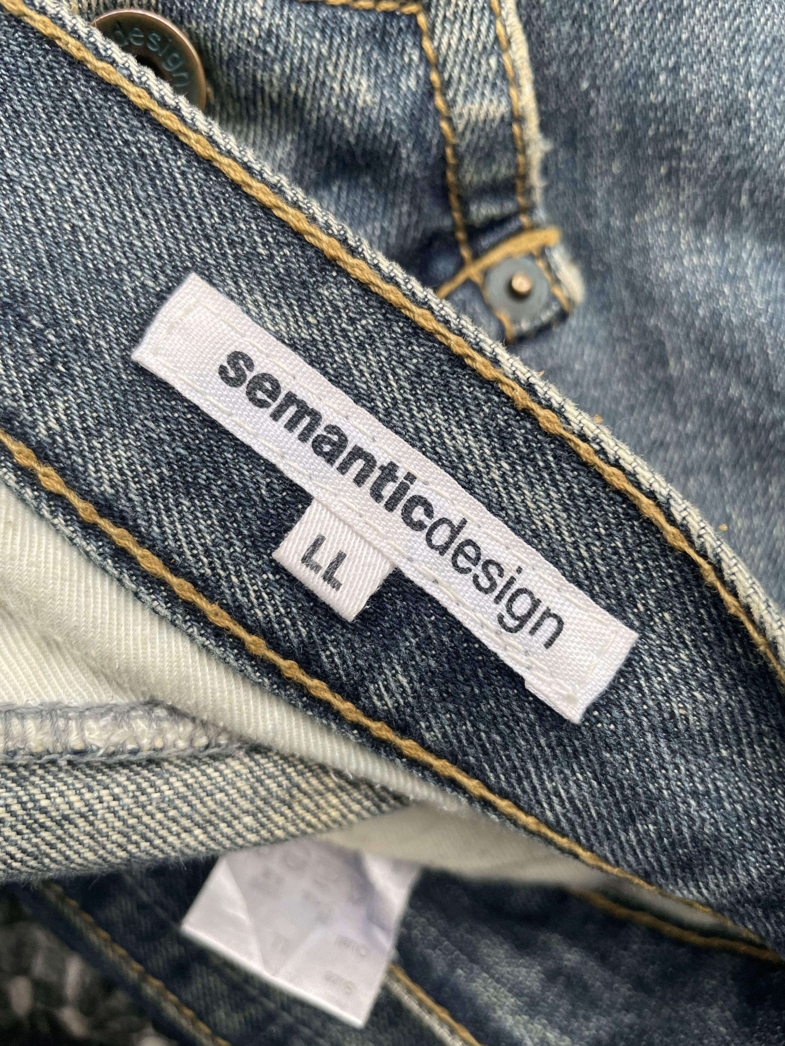 Japanese Brand Semantic Design Flare Distresed Denim Size US 36 / EU 52 - 15 Thumbnail