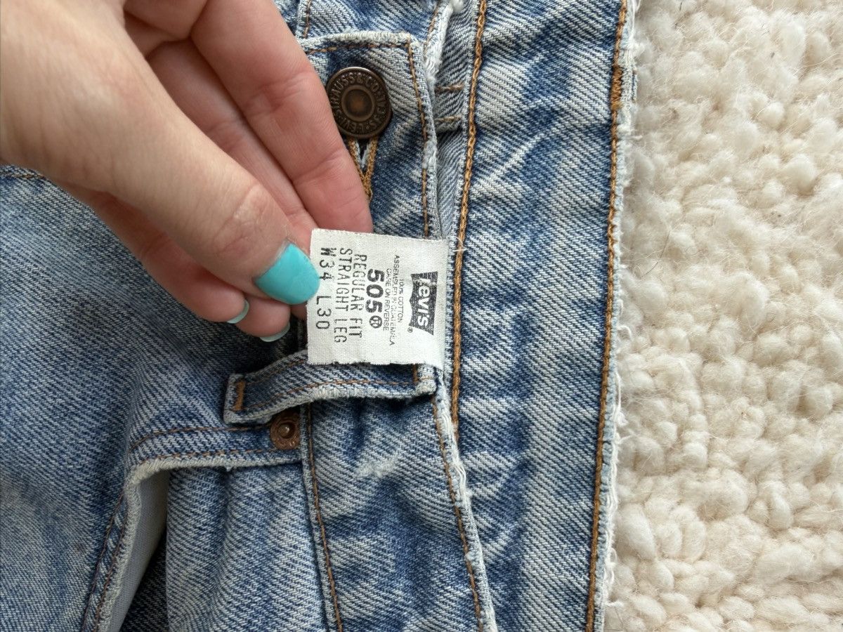 Levi's Vintage Clothing Vintage Levis 505 Repaired Size US 30 / EU 46 - 8 Thumbnail