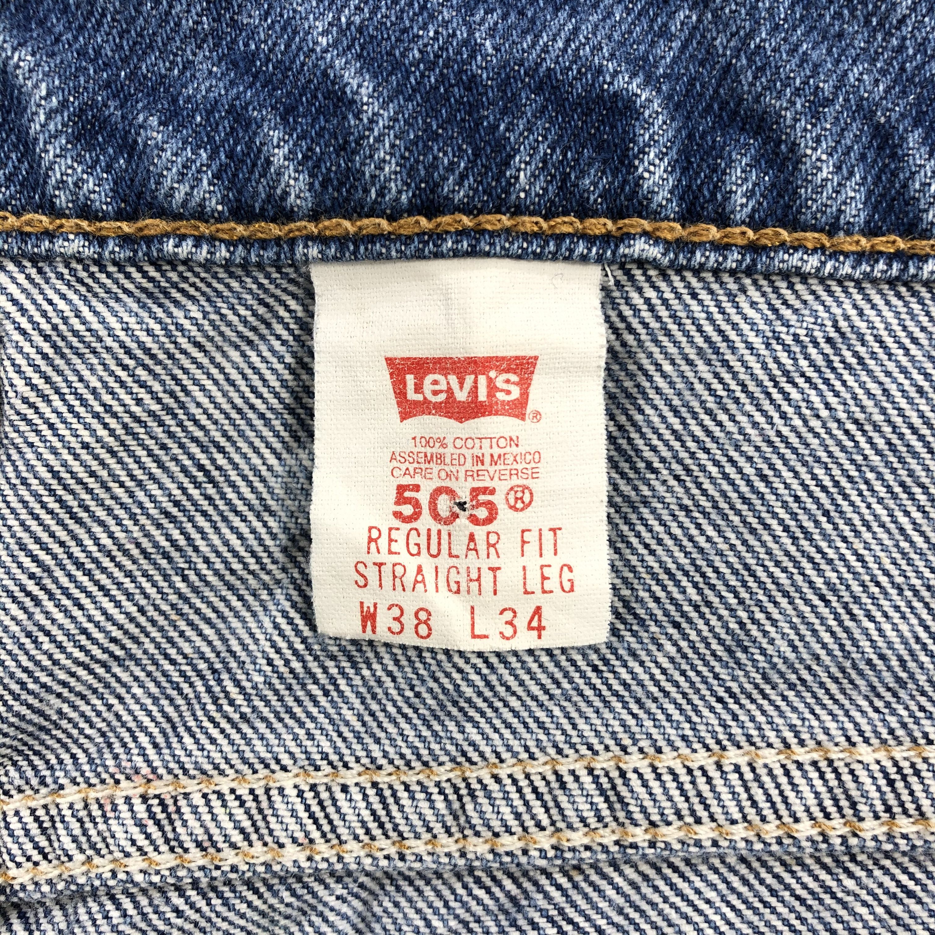 Levi's × Vintage 90s Vintage Levis 505 Orange Tab Jeans-JM1110A Size US 36 / EU 52 - 9 Thumbnail