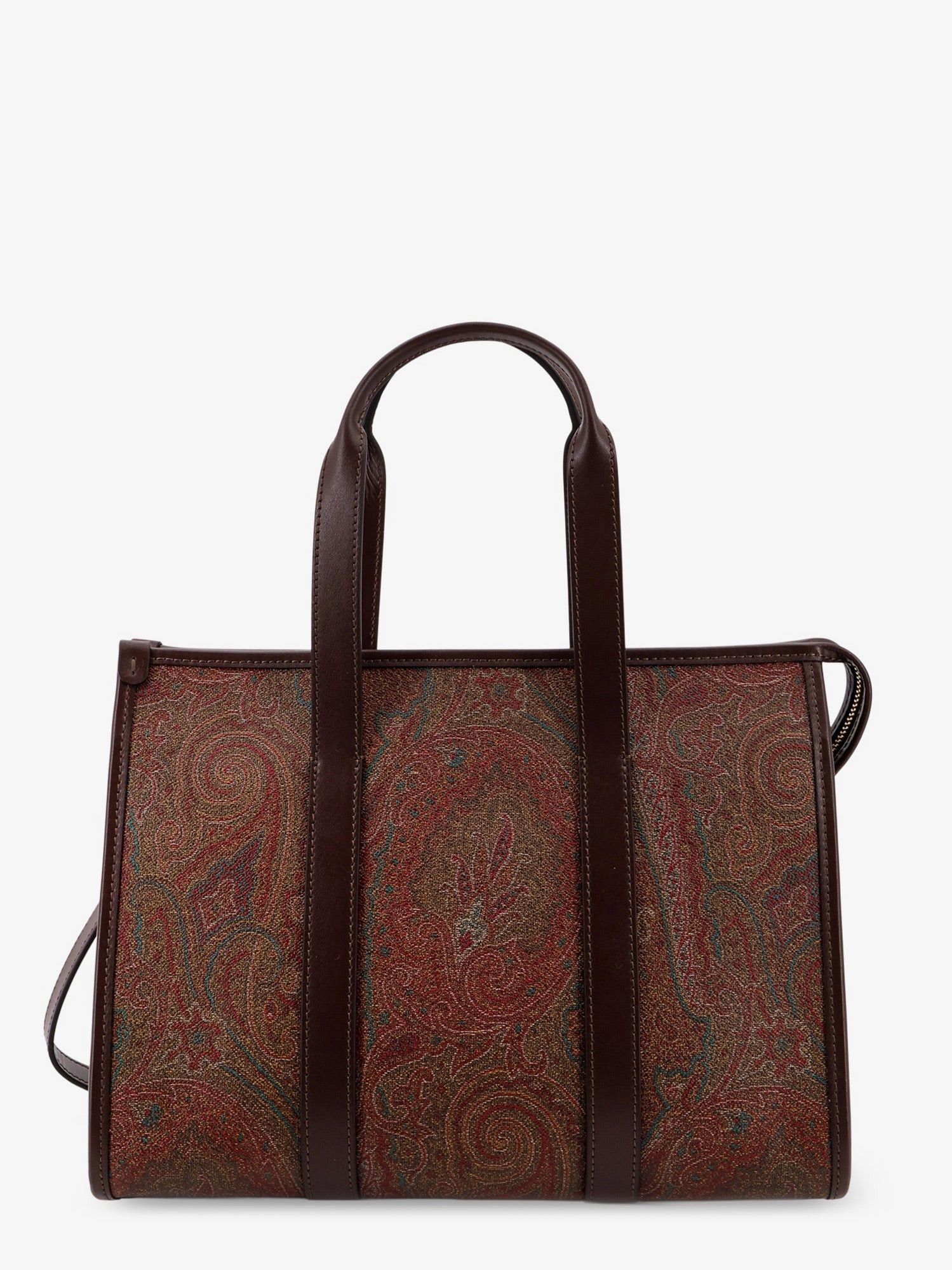 Etro Top Handle Bauletto M Arnica Paisley Jacquard Fabric Shoulder Bag, Women's