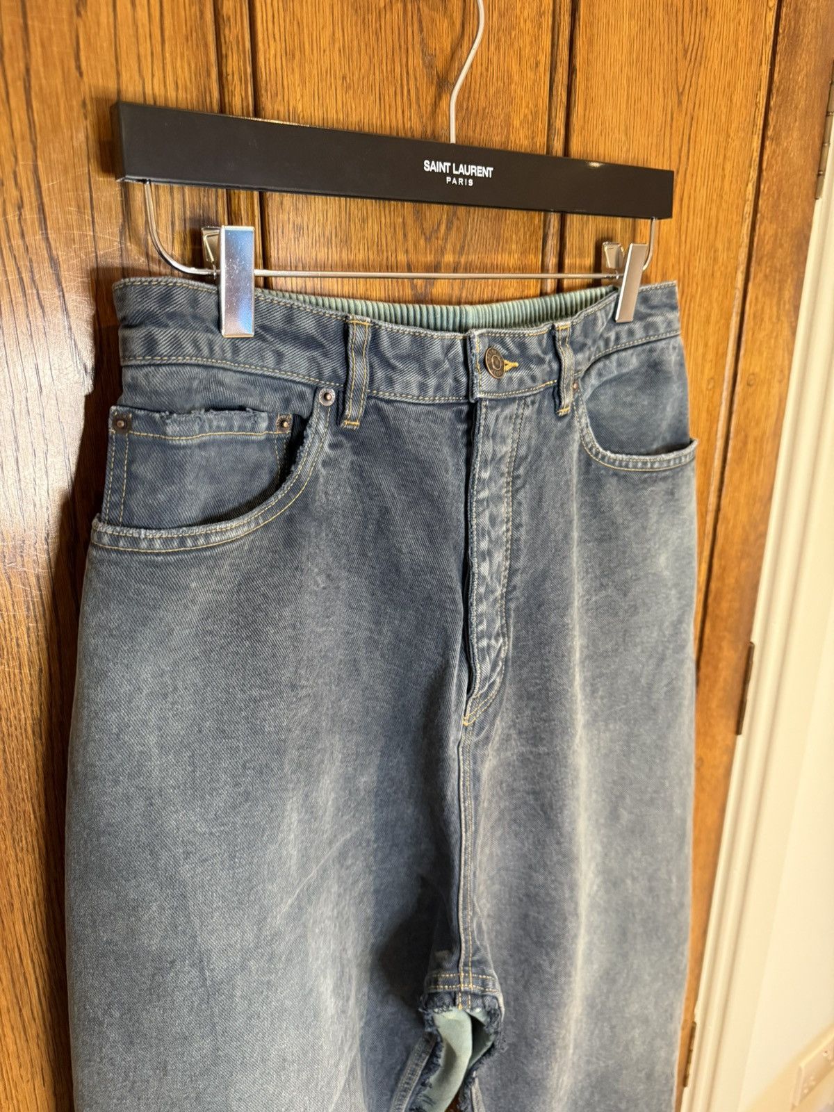 Balenciaga SS23 Balenciaga mud show hybrid baggy jeans joggers sweats Size US 32 / EU 48 - 14 Thumbnail