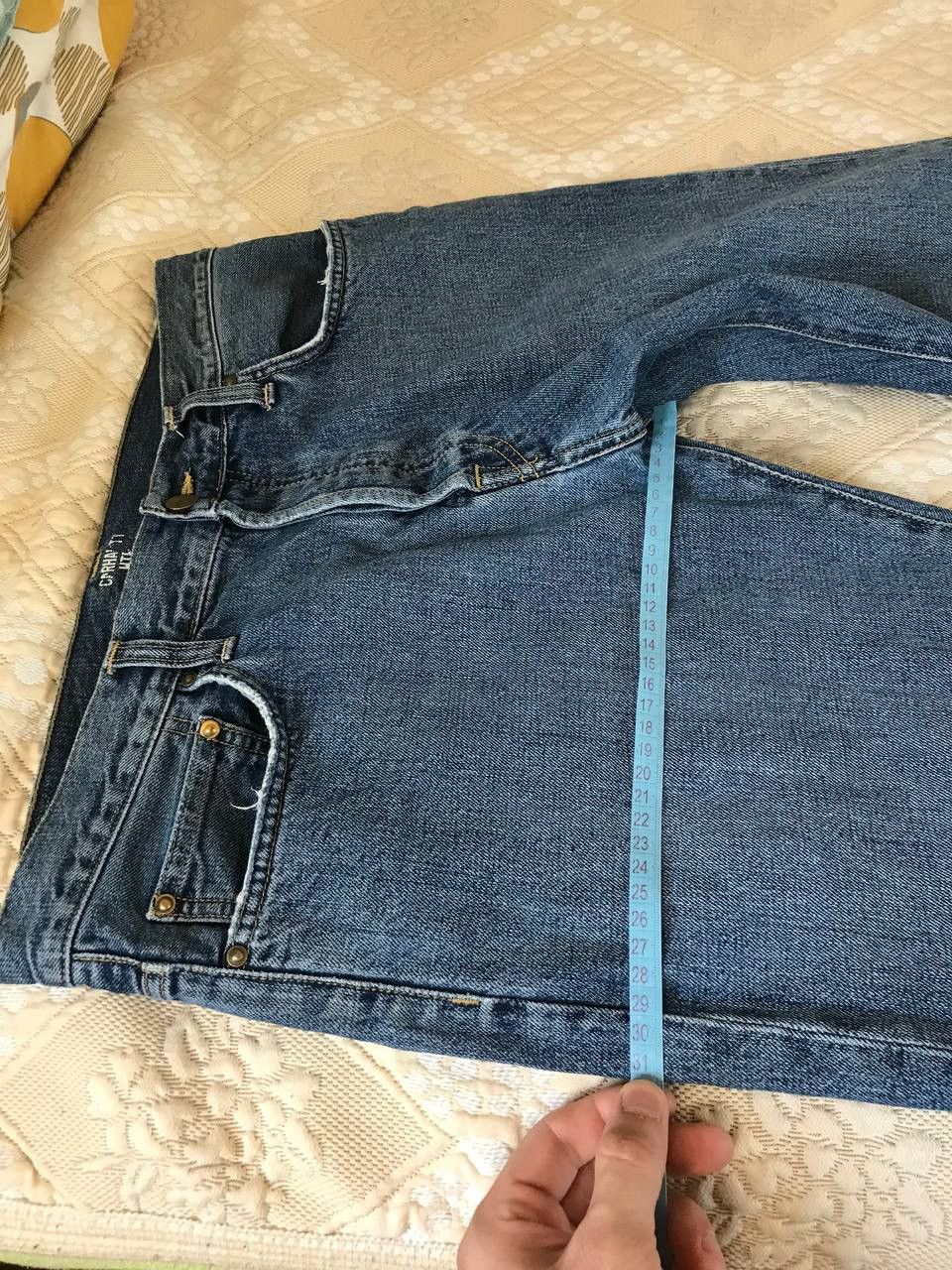 Carhartt 🔥 Carhartt WIP Vintage Logo Klondike Pant Denim Blue Jeans Size US 32 / EU 48 - 11 Thumbnail