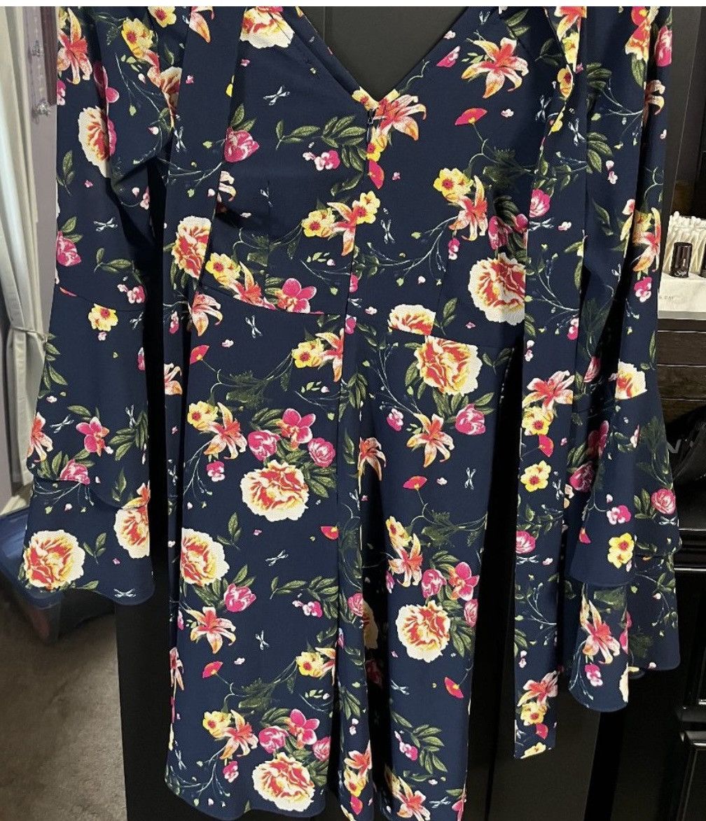 Other Floral Mini Dress Size XS / US 0-2 / IT 36-38 - 3 Thumbnail