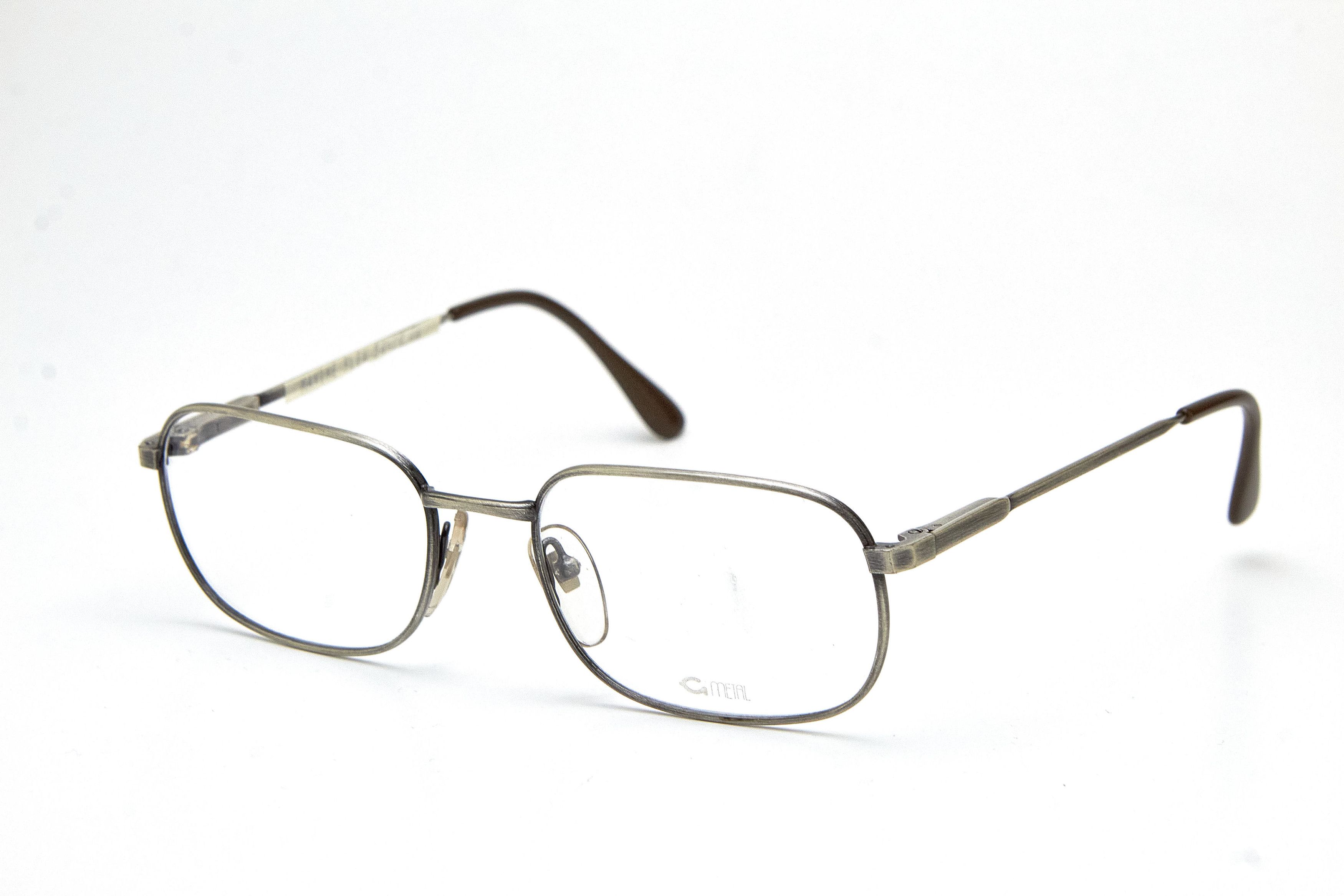 Old Money GRASSET Brushed Silver Rectangular Quiet Lux Specs