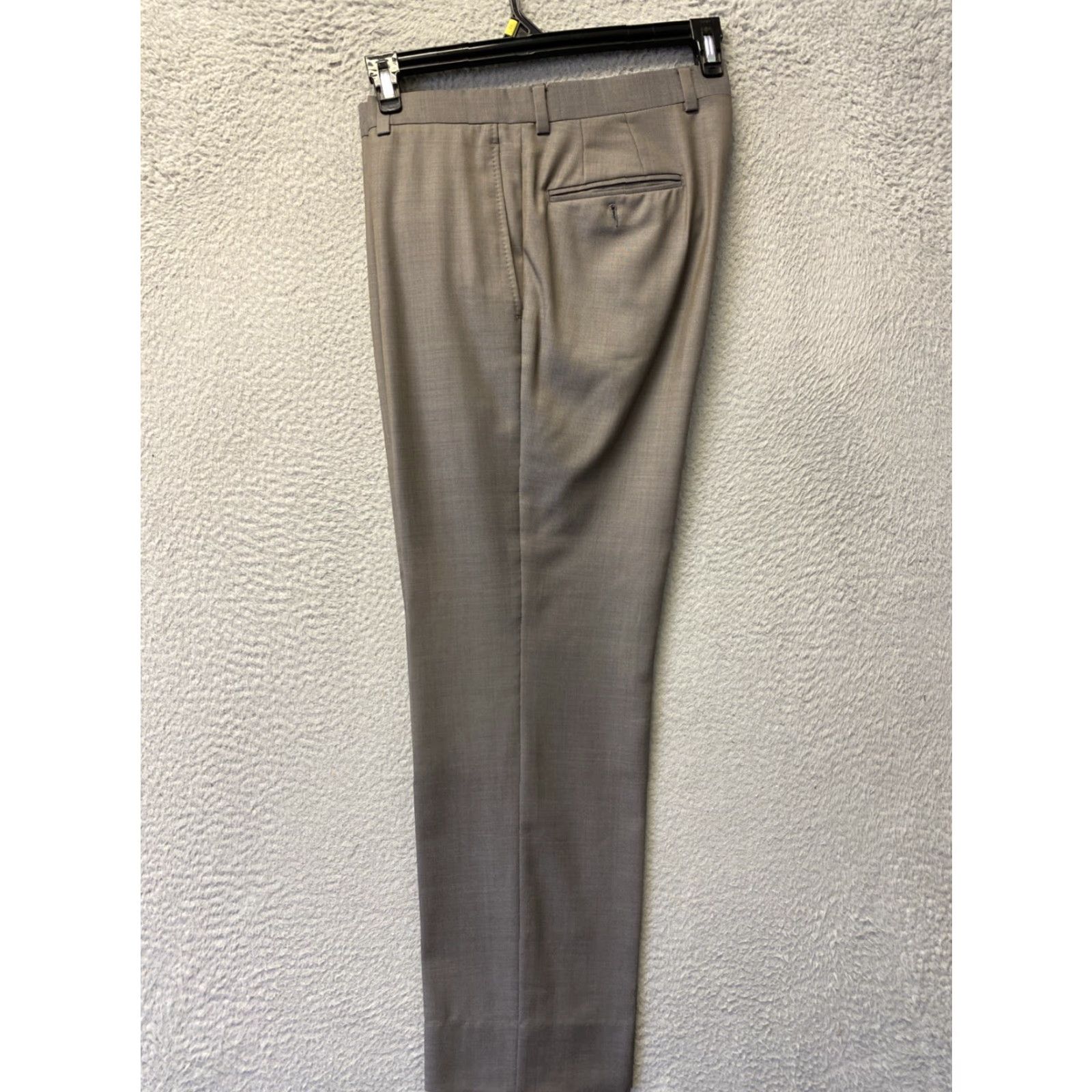Ted Baker Ted Baker Dress Pants Men's 33x30 Gray Wool Flat Front Slim Straight Pockets Work Business Dress Slacks Size US 33 - 2 Thumbnail