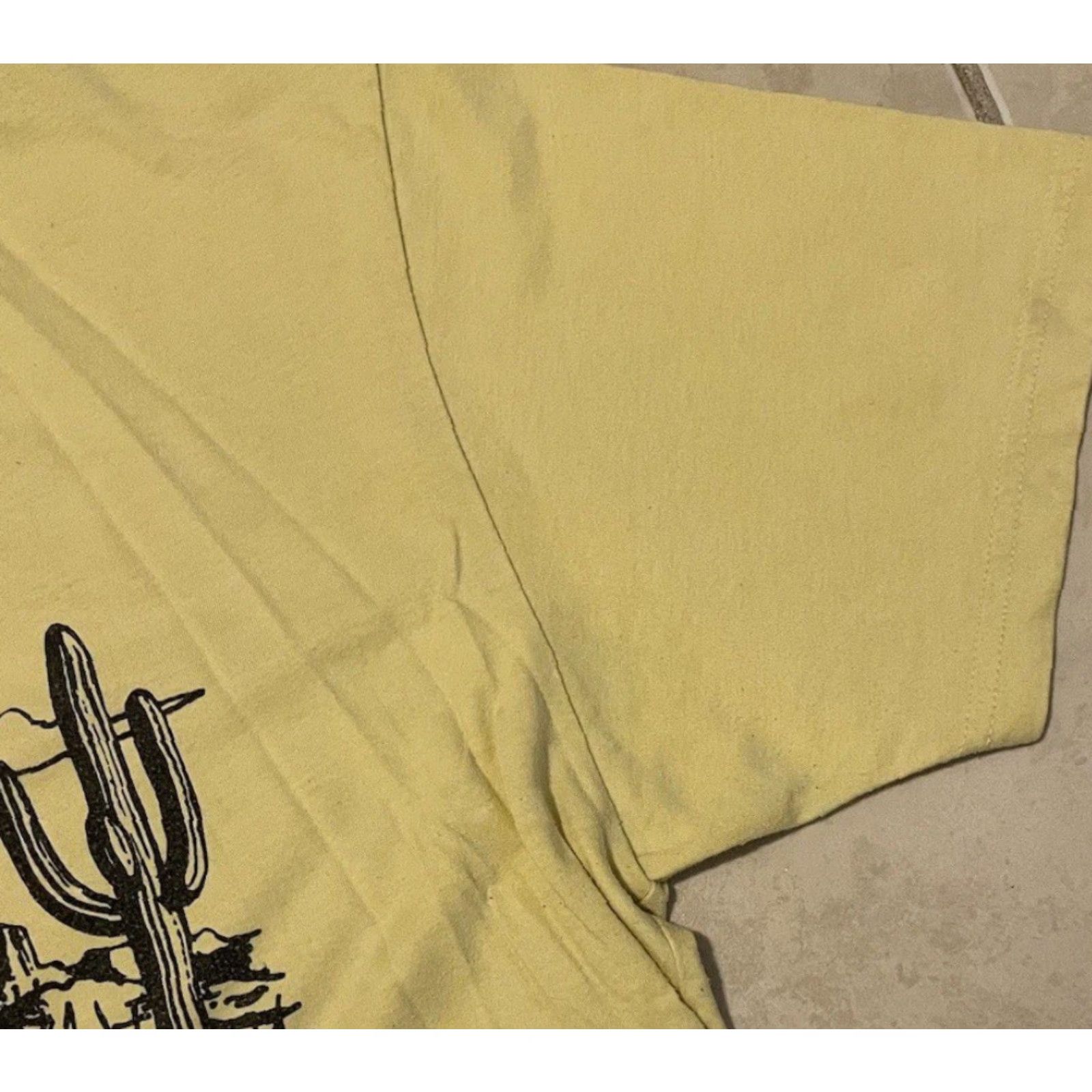 Vintage VINTAGE Crescent Ballroom Faded shirt XL Arizona Bar Cactus Beer Biker Grunge Y2K Cowboy Rock/Harley 80s Yellow T-Shirt Mens Size US XL / EU 56 / 4 - 6 Thumbnail