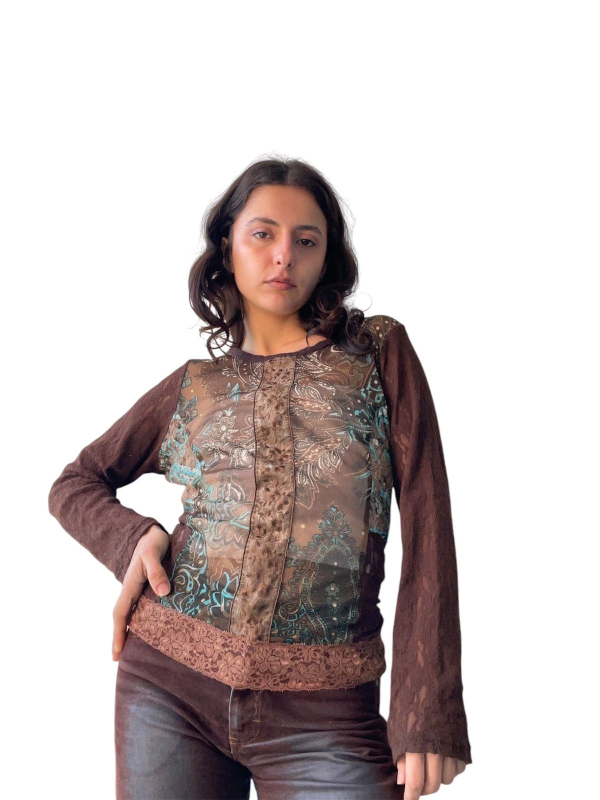 Vintage y2k blouse Size L / US 10 / IT 46 - 1 Thumbnail
