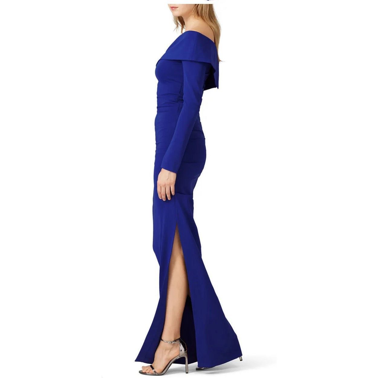 Nicole Miller Nicole Miller Structured Off Shoulder Gown Size 8 $495 MSRP Size M / US 6-8 / IT 42-44 - 3 Thumbnail
