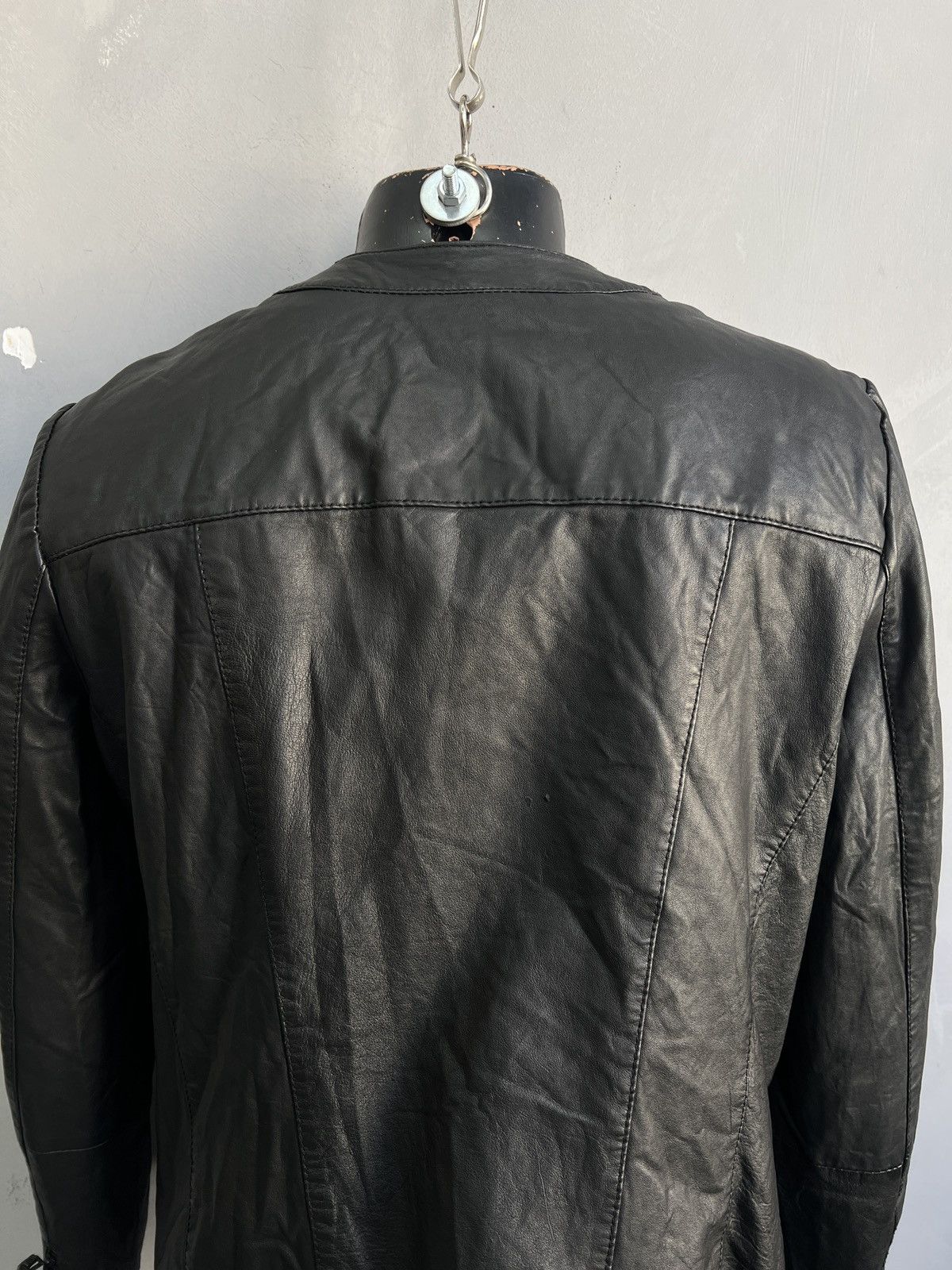 14th Addiction Black Leather biker Jacket Vintage 14th addiction style y2k Size US M / EU 48-50 / 2 - 8 Thumbnail