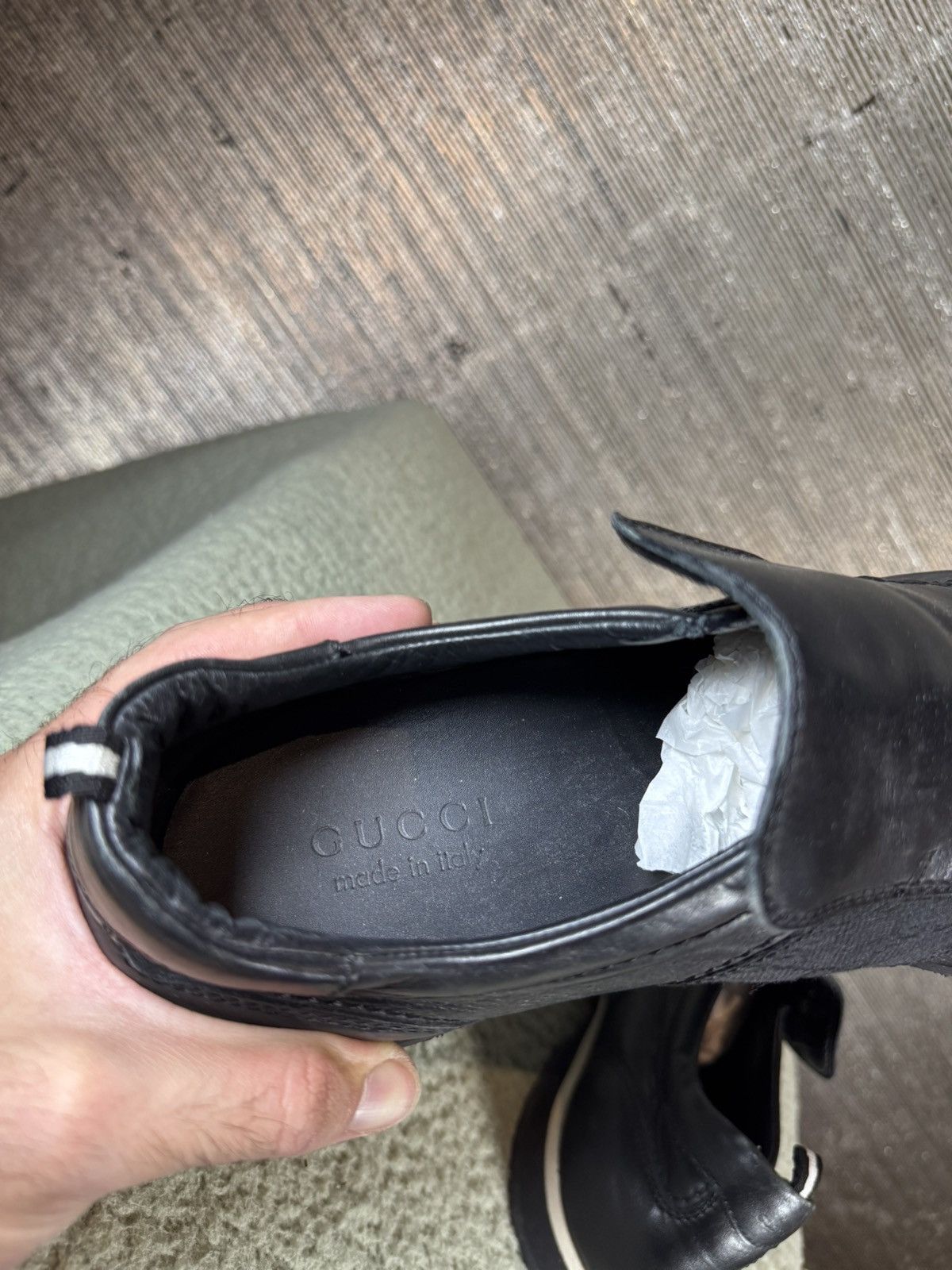 Gucci Gucci Leather Slip on Sneakers Size US 10.5 / EU 43-44 - 6 Thumbnail