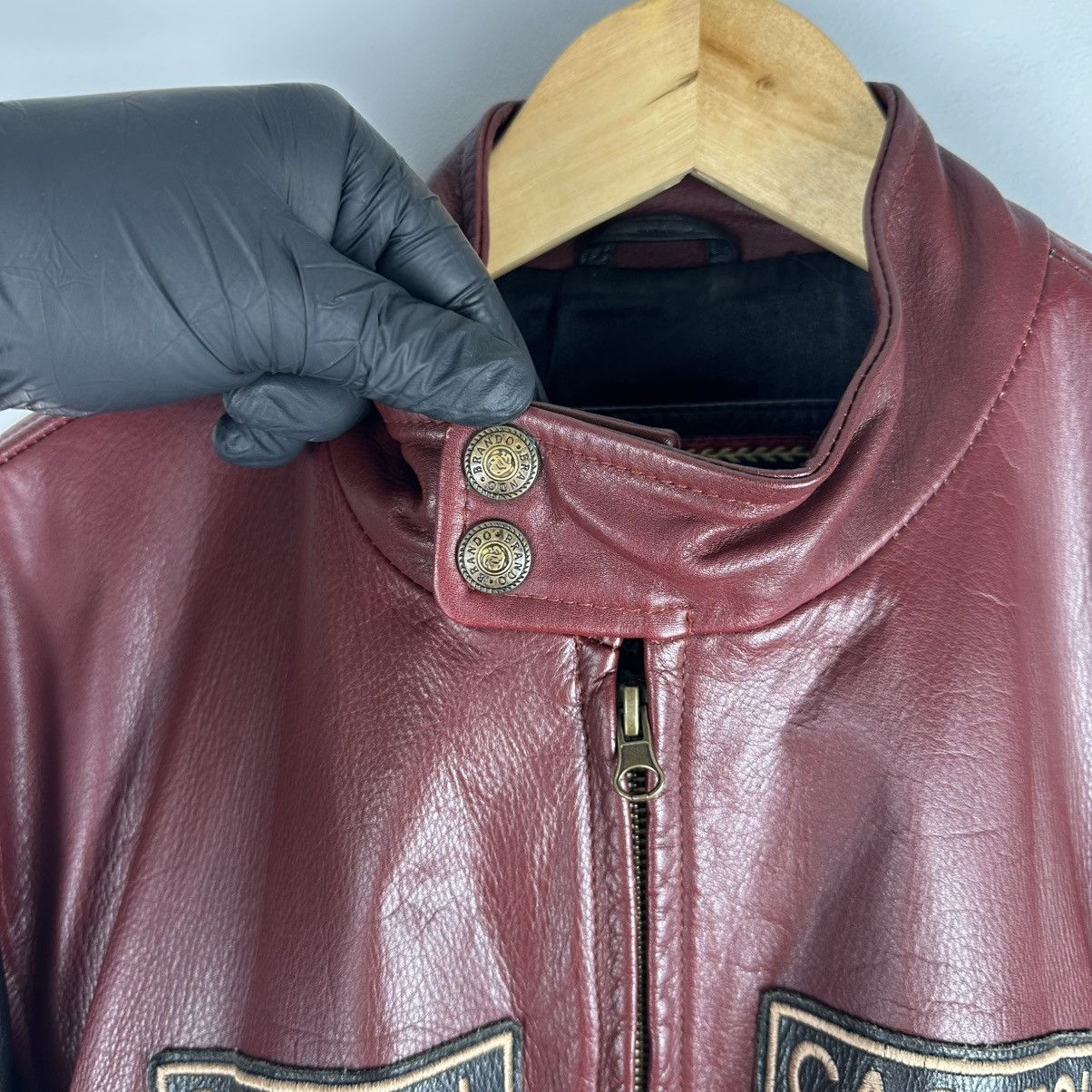 Marlboro Vintage Rare Marlboro Racing Leather Jacket Brando Size US XXL / EU 58 / 5 - 14 Thumbnail