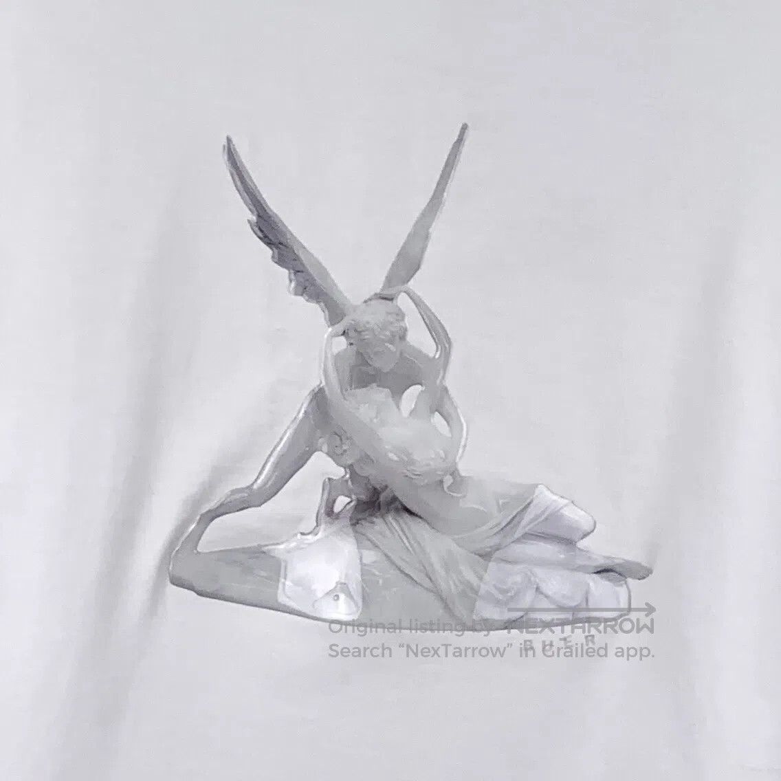 Burberry Burberry White Cupid Print Cotton Round Neck Short Sleeve Size US S / EU 44-46 / 1 - 4 Thumbnail