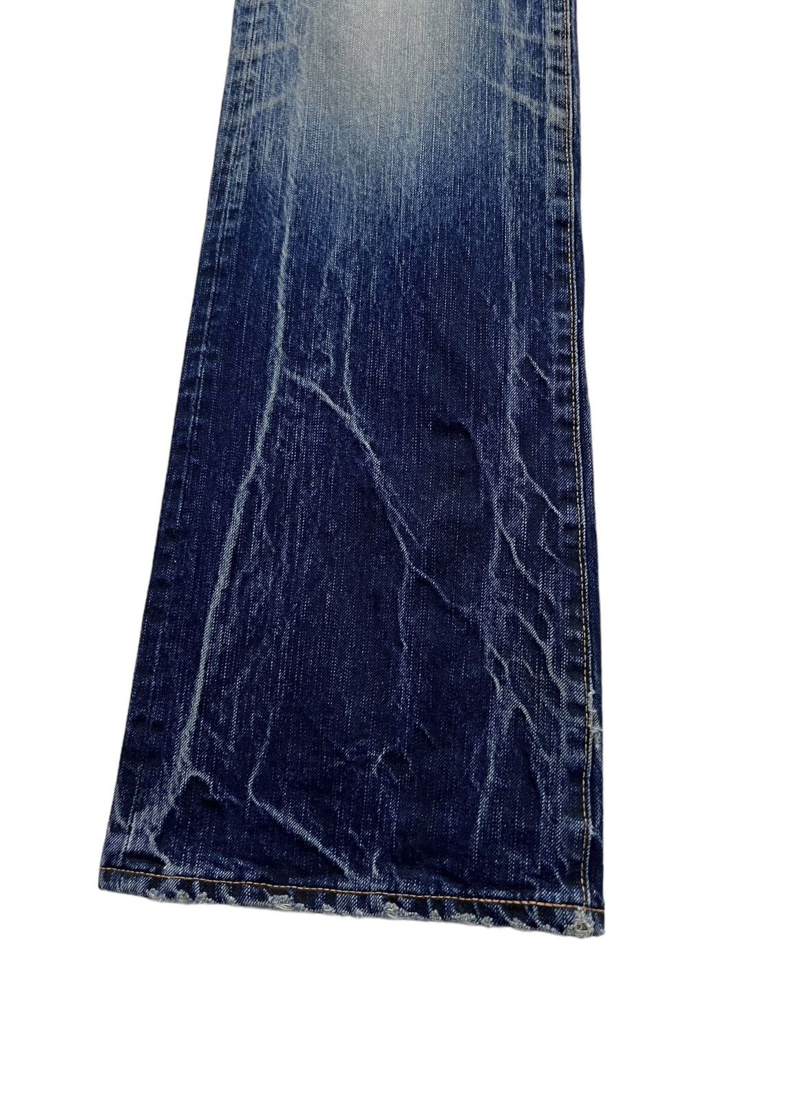 Edwin FLARE EDWIN REBEL VINTAGE Mudmax Blue Punk Lightning Whisker Size US 30 / EU 46 - 7 Thumbnail
