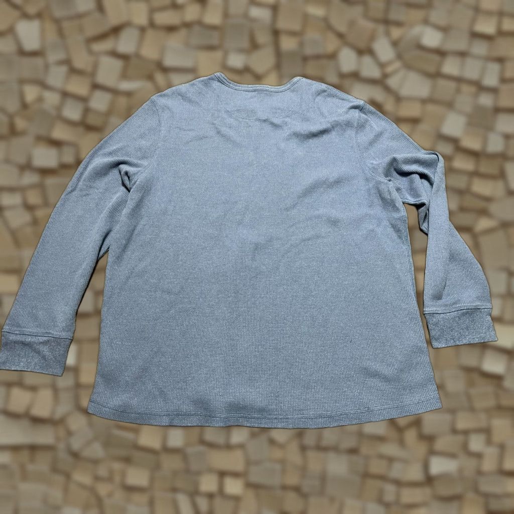 George George Men's 2XL Blue Long Sleeve Henley Shirt Size XXL / US 16-18 / IT 52-54 - 1 Thumbnail