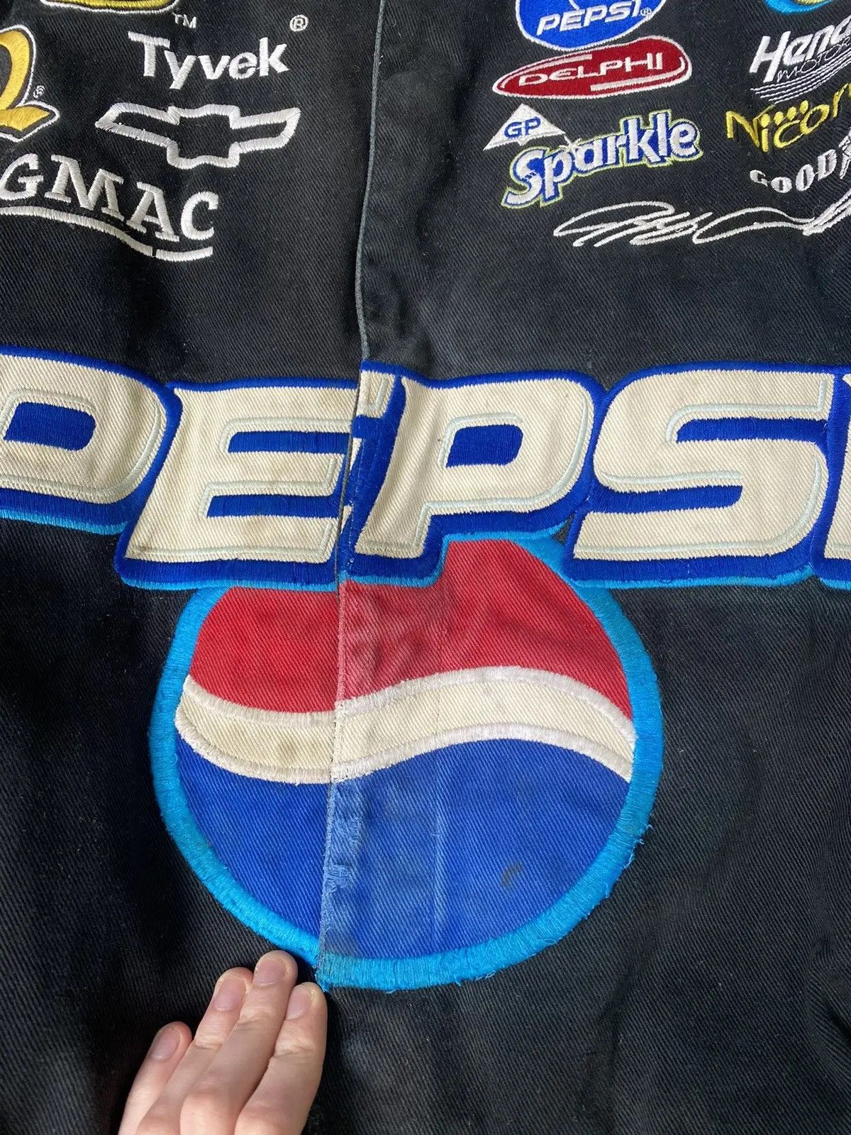 Vintage Vintage Chase Authentics Jeff Gordon 24 Pepsi Racing Jacket Size US L / EU 52-54 / 3 - 7 Thumbnail